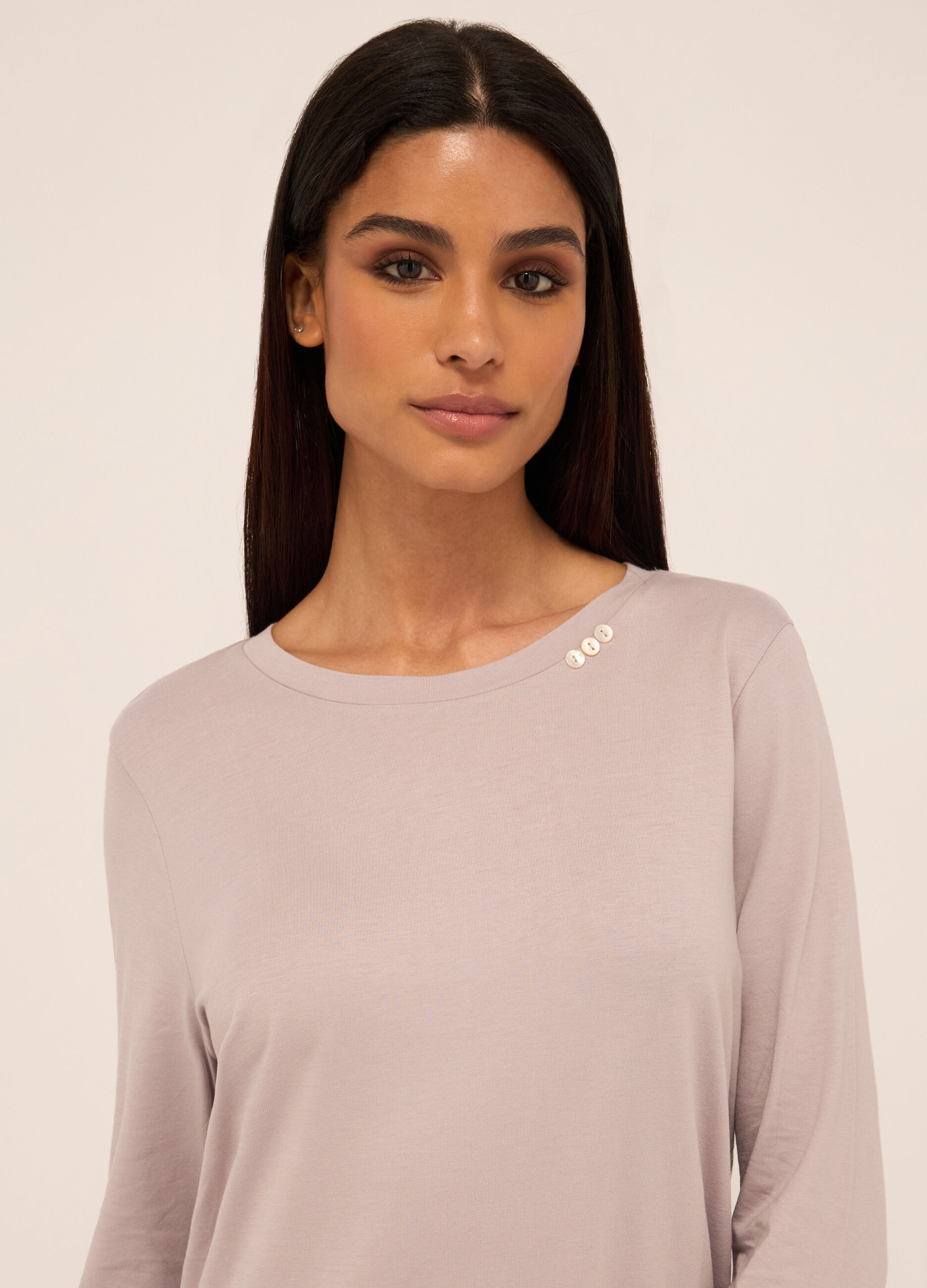 Camicia da notte in misto cotone donna_2