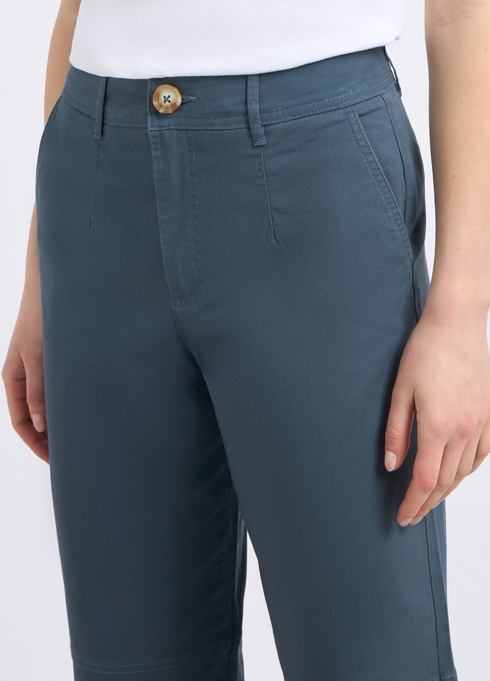 Pantaloni in cotone stretch donna_2