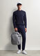 Jogger slim fit in felpa di cotone uomo_0