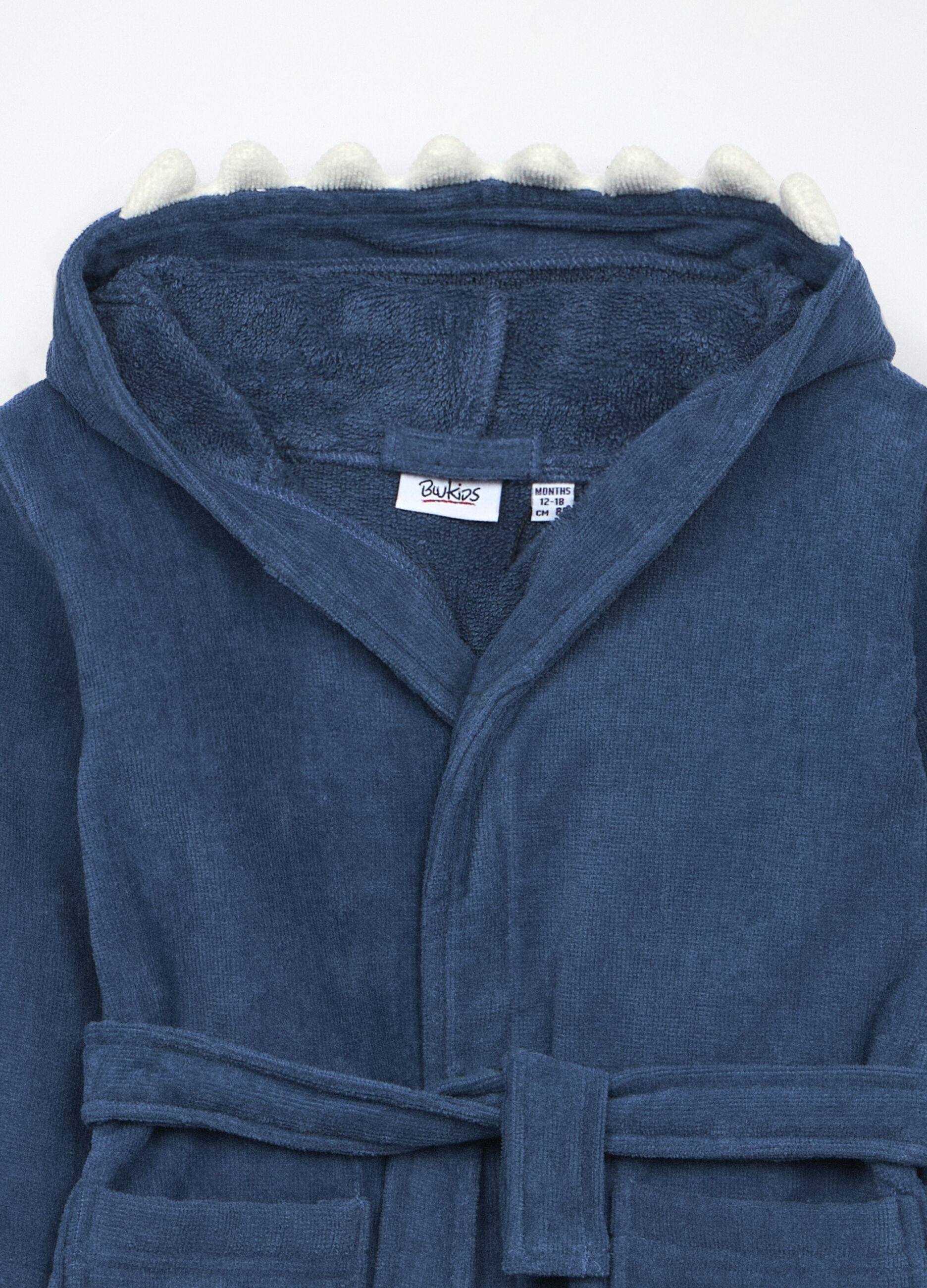Accappatoio in puro cotone velour neonato