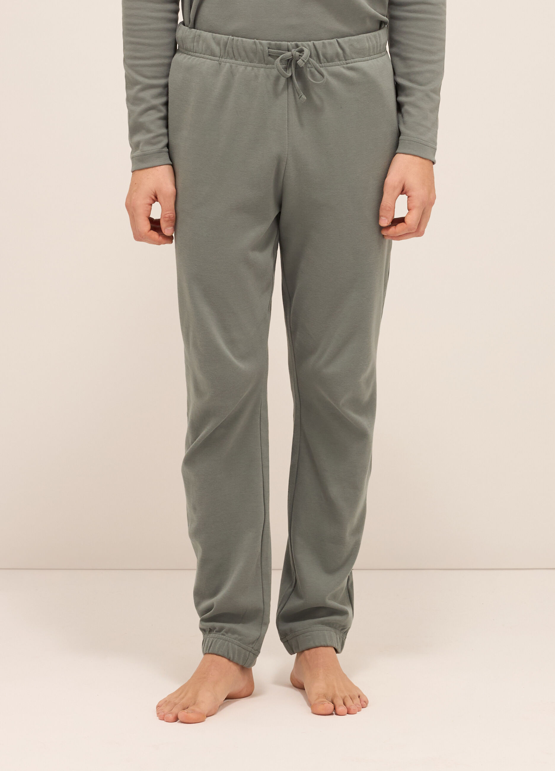 Pantaloni del pigiama in puro cotone uomo_1