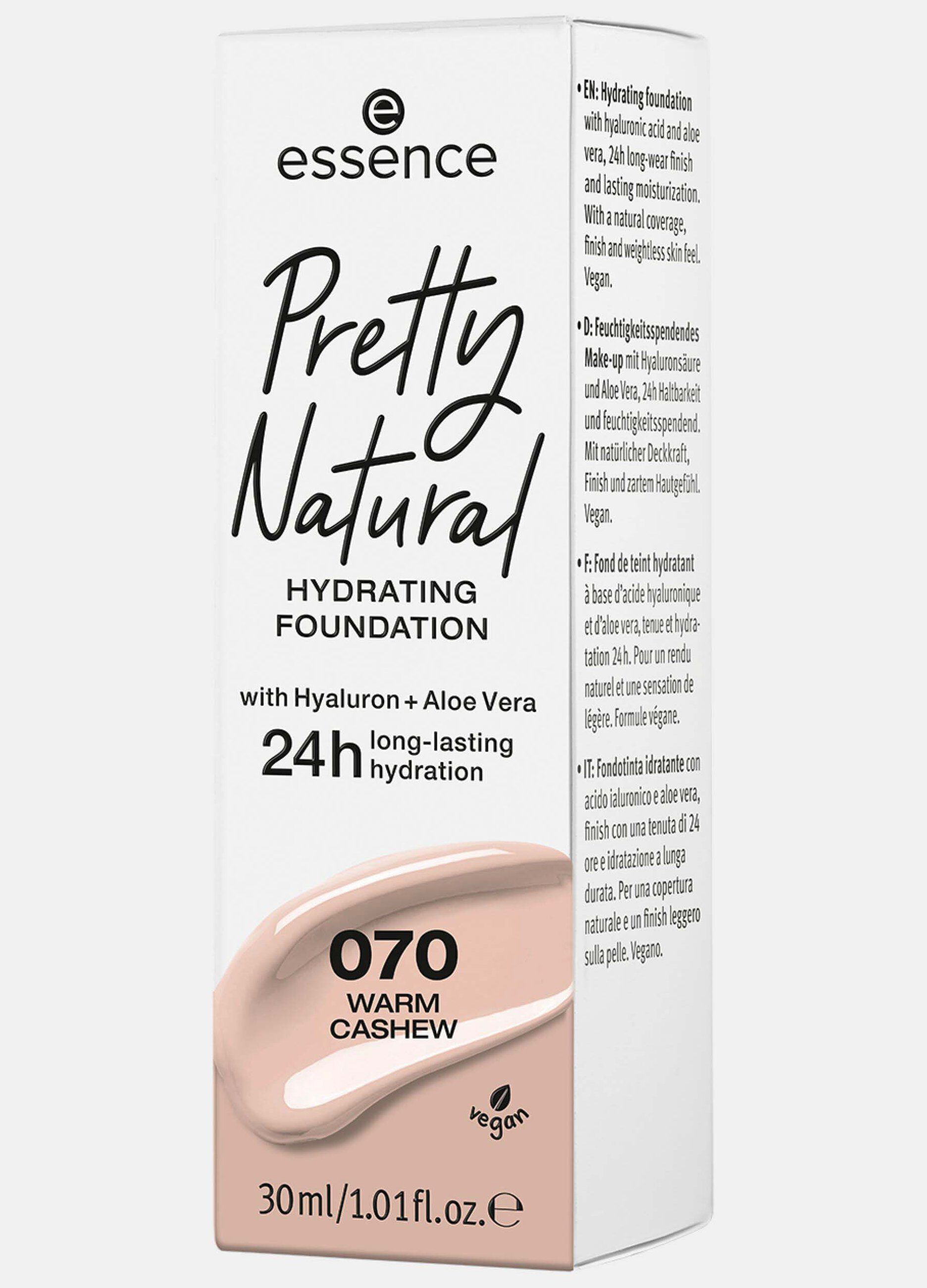 Essence pretty natural fondotinta viso effetto idratante 070
