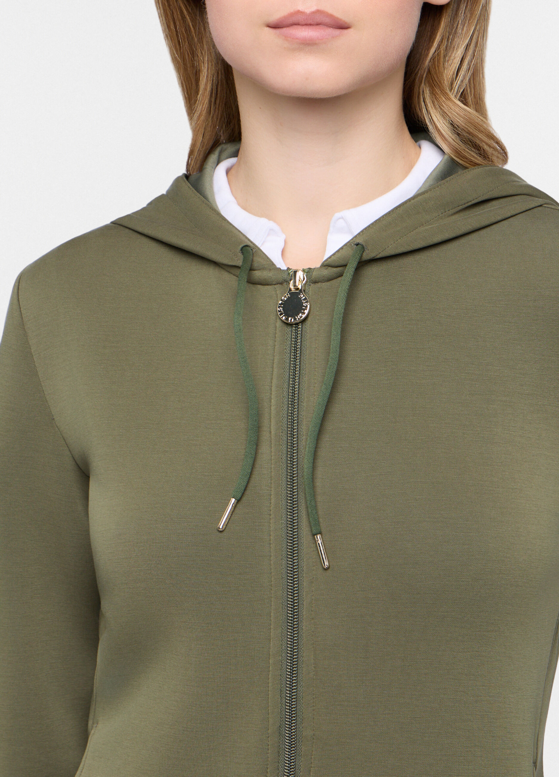 Felpa stretch con cappuccio Holistic donna_2
