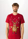 T-shirt girocollo con stampa Natale uomo_0