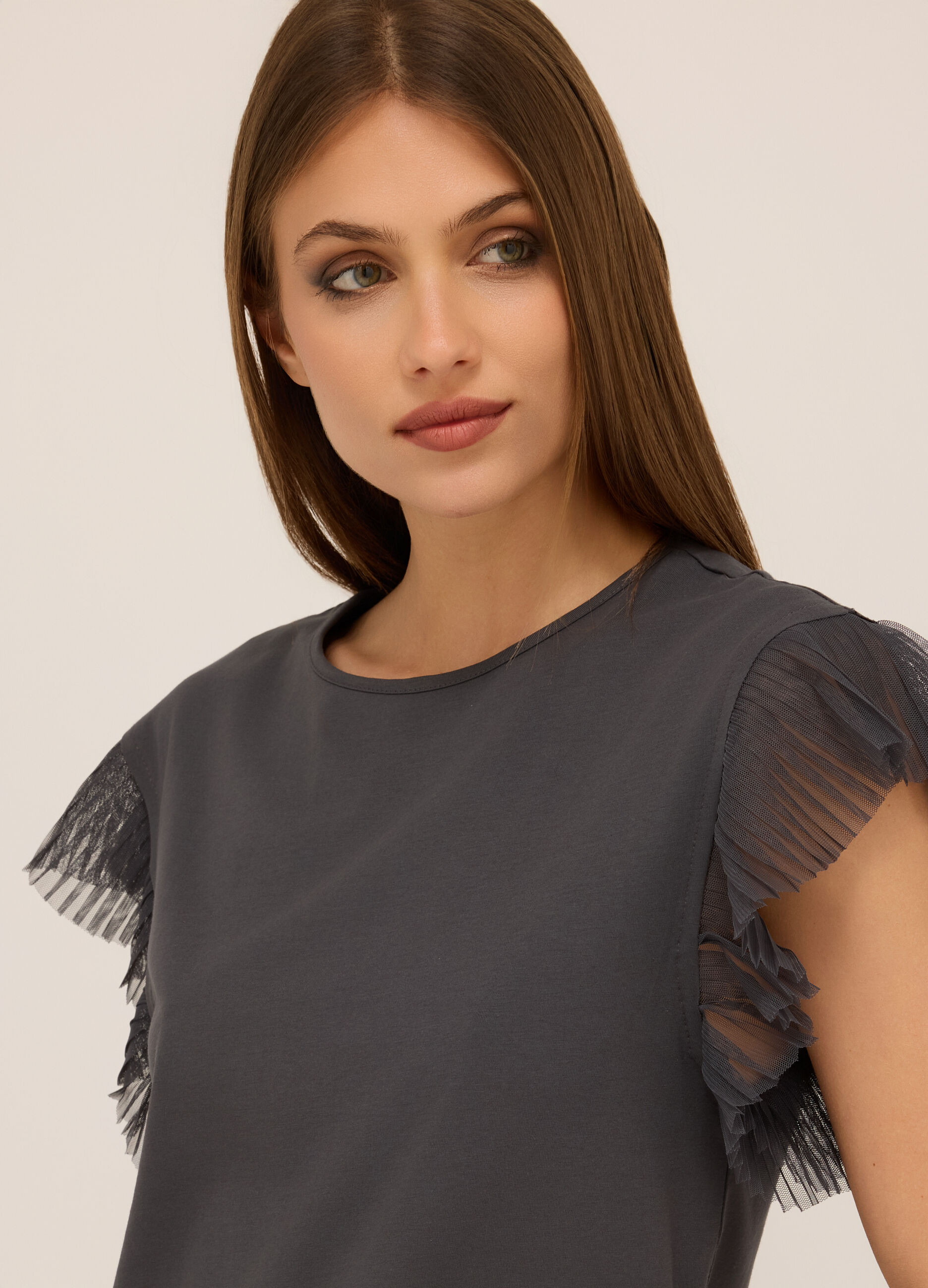 Canotta in jersey di cotone stretch donna_2