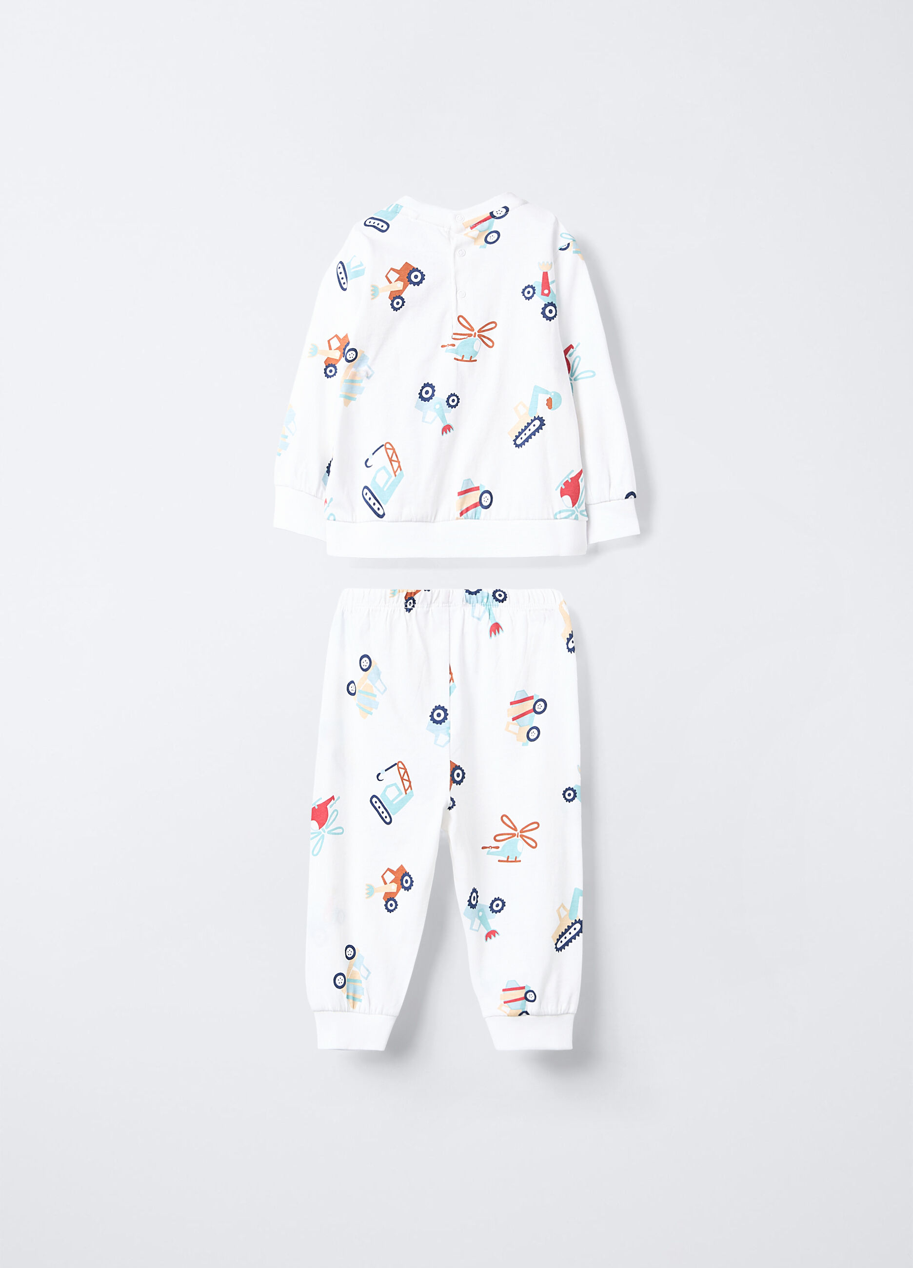 Set pigiama lungo in jersey di puro cotone _1