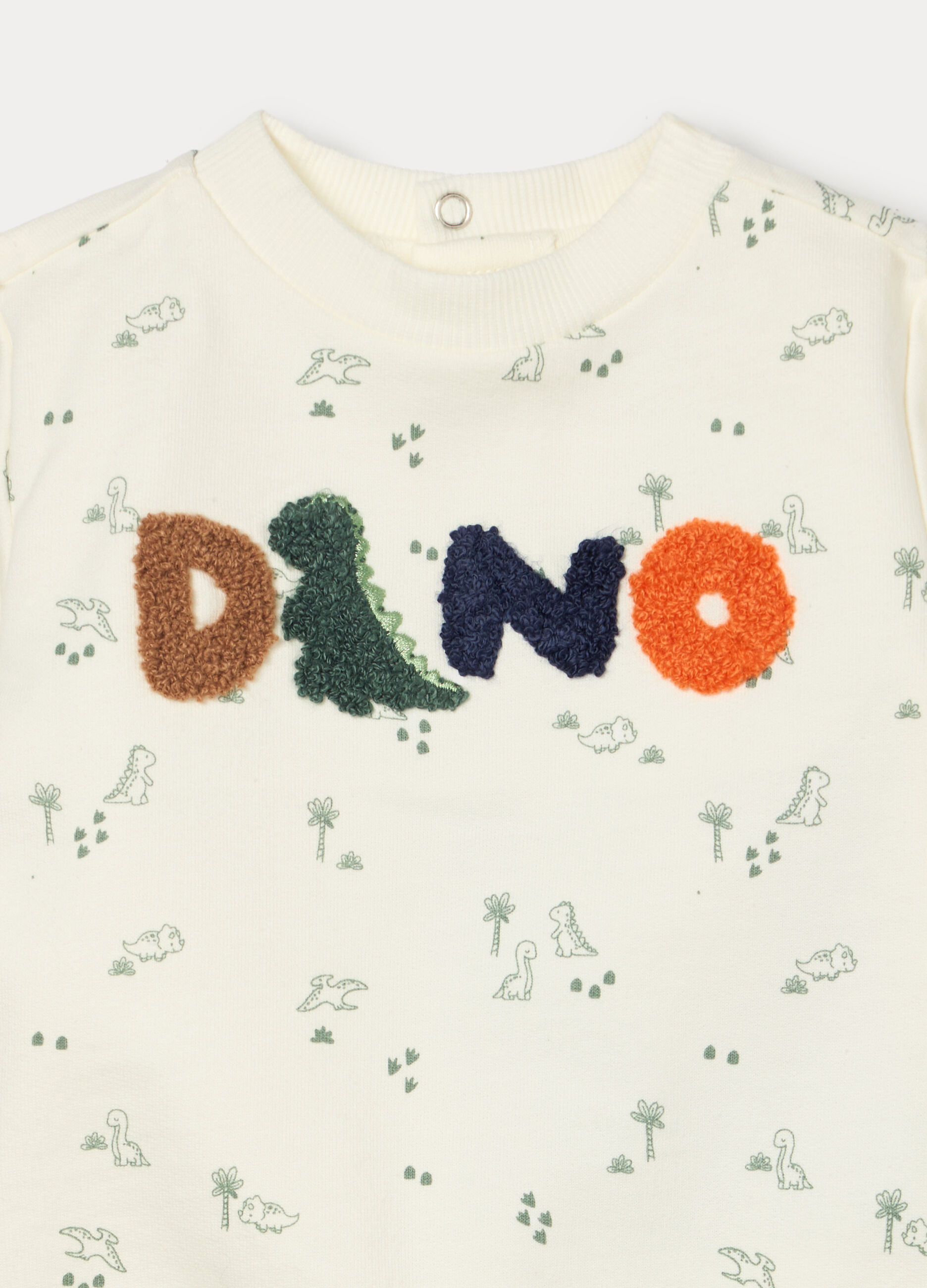 Jogging set in puro cotone fleece neonato _2