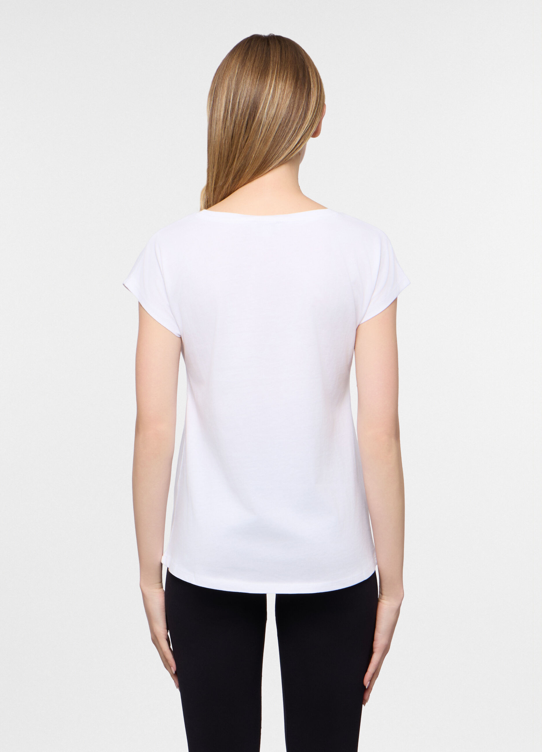 T-shirt girocollo donna_1