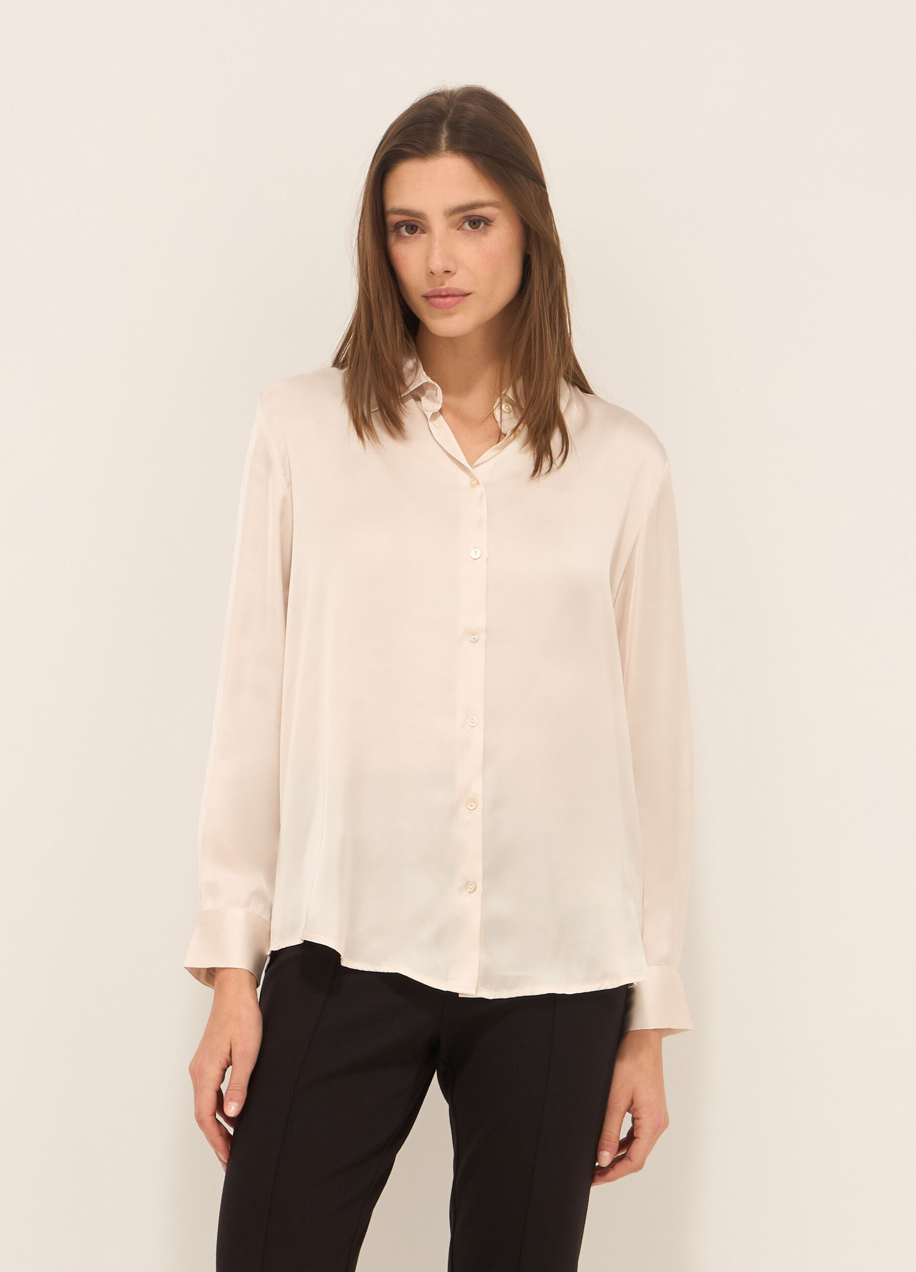 Camicia in raso donna_0
