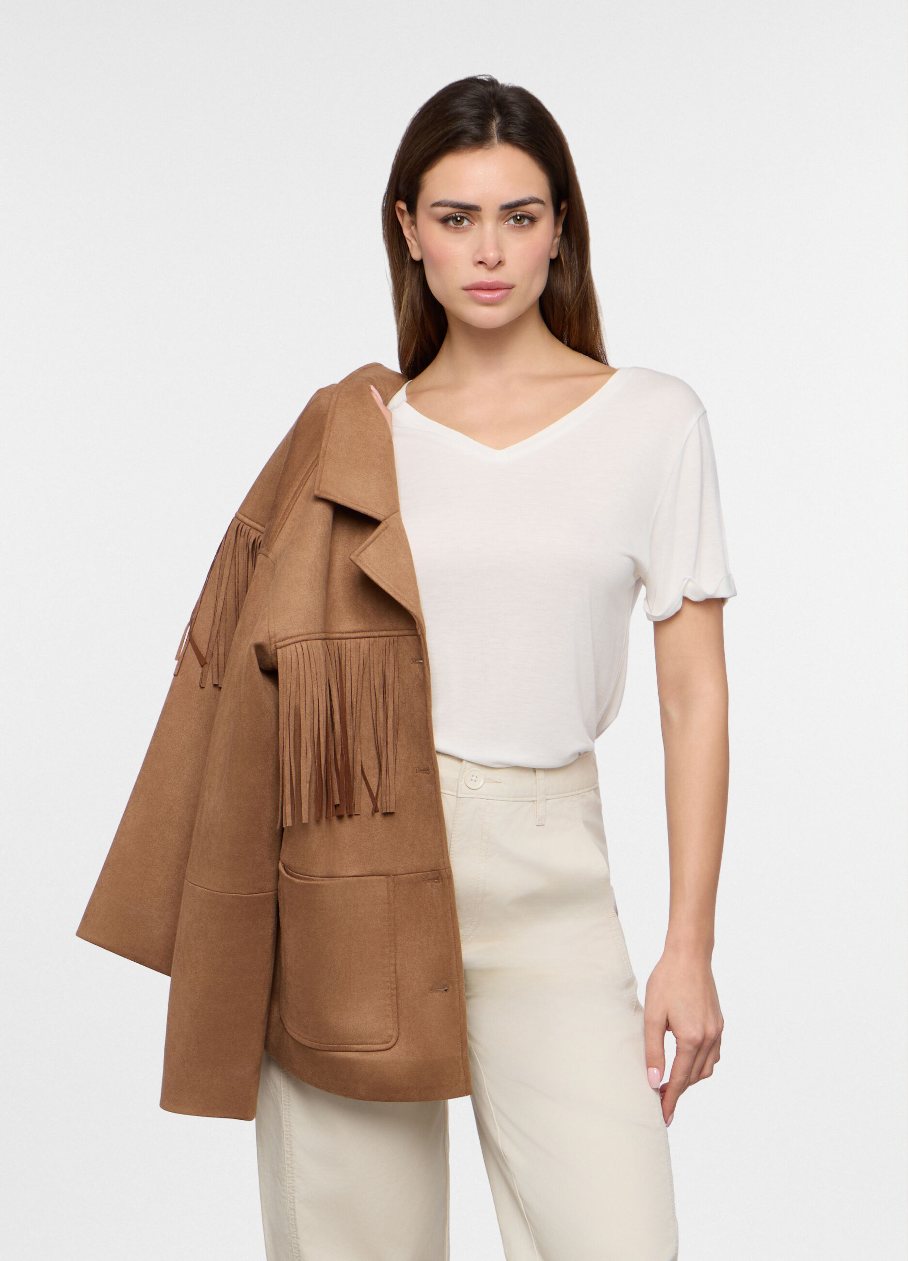 T-shirt in pura viscosa donna_0