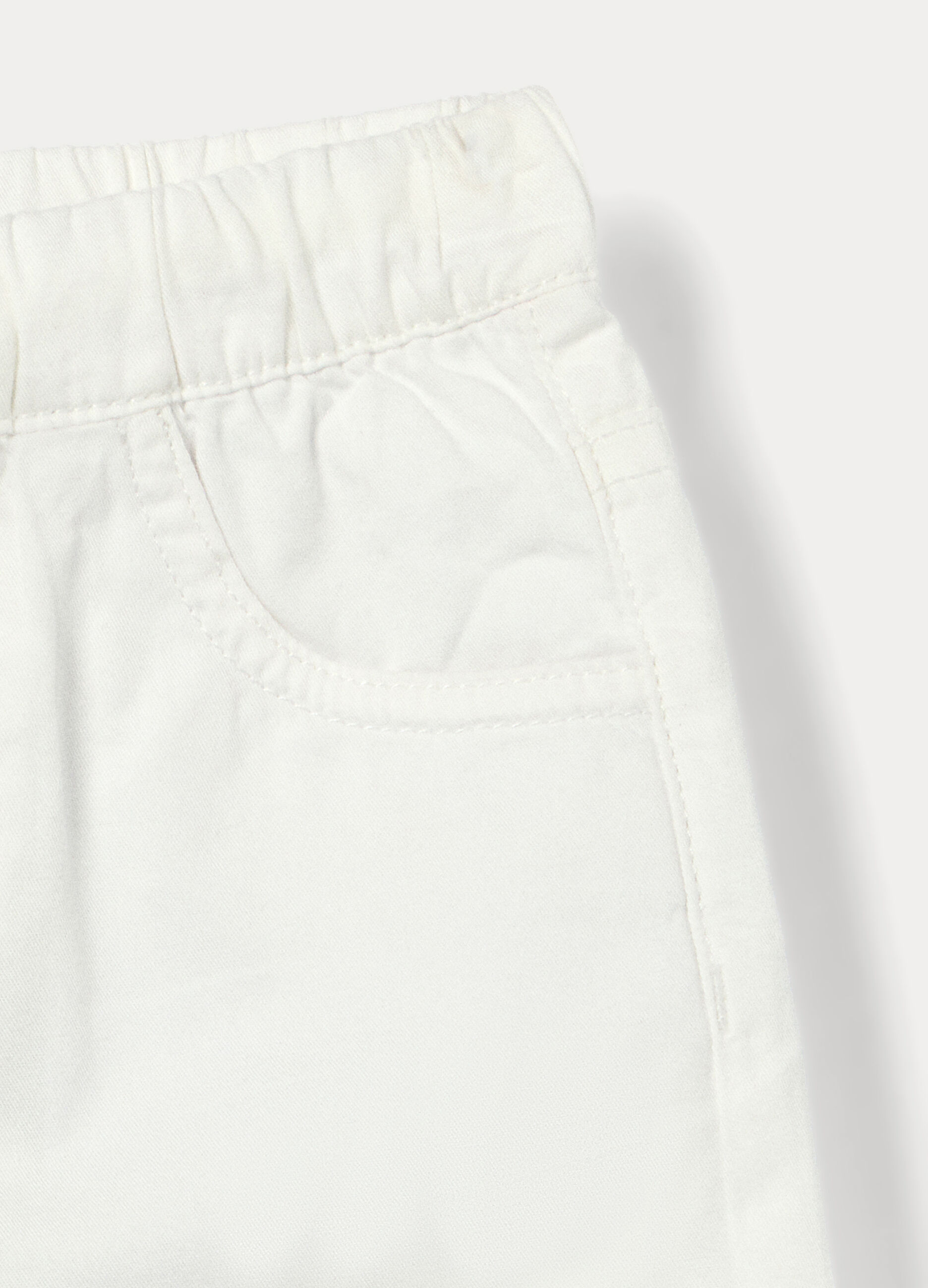 Shorts in twill di puro cotone bimbo_2
