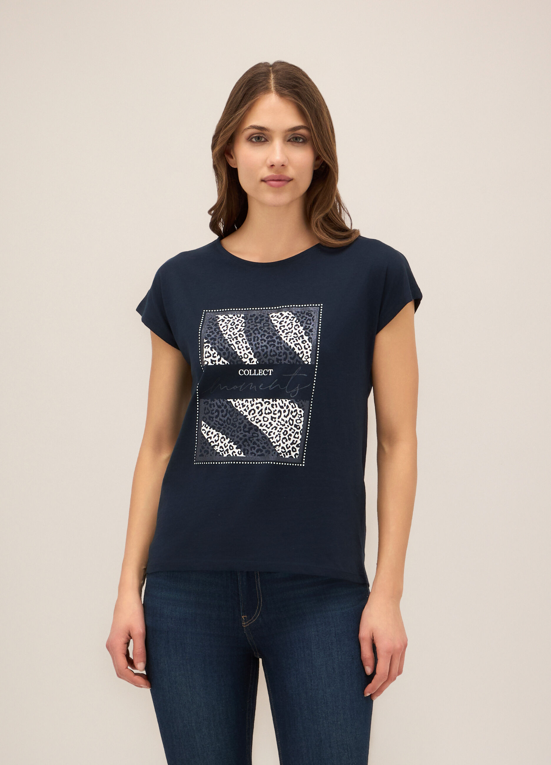 T-shirt in puro cotone donna_0