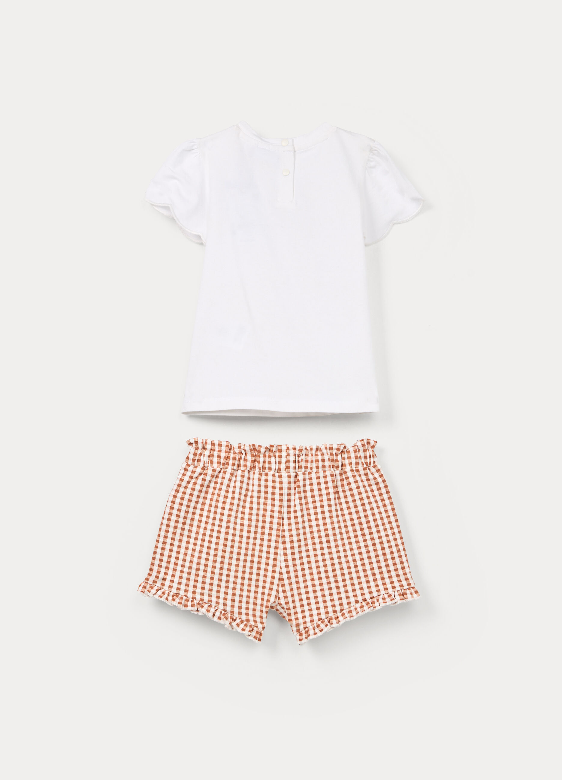 Jogging set in jersey di cotone stretch bimba_1