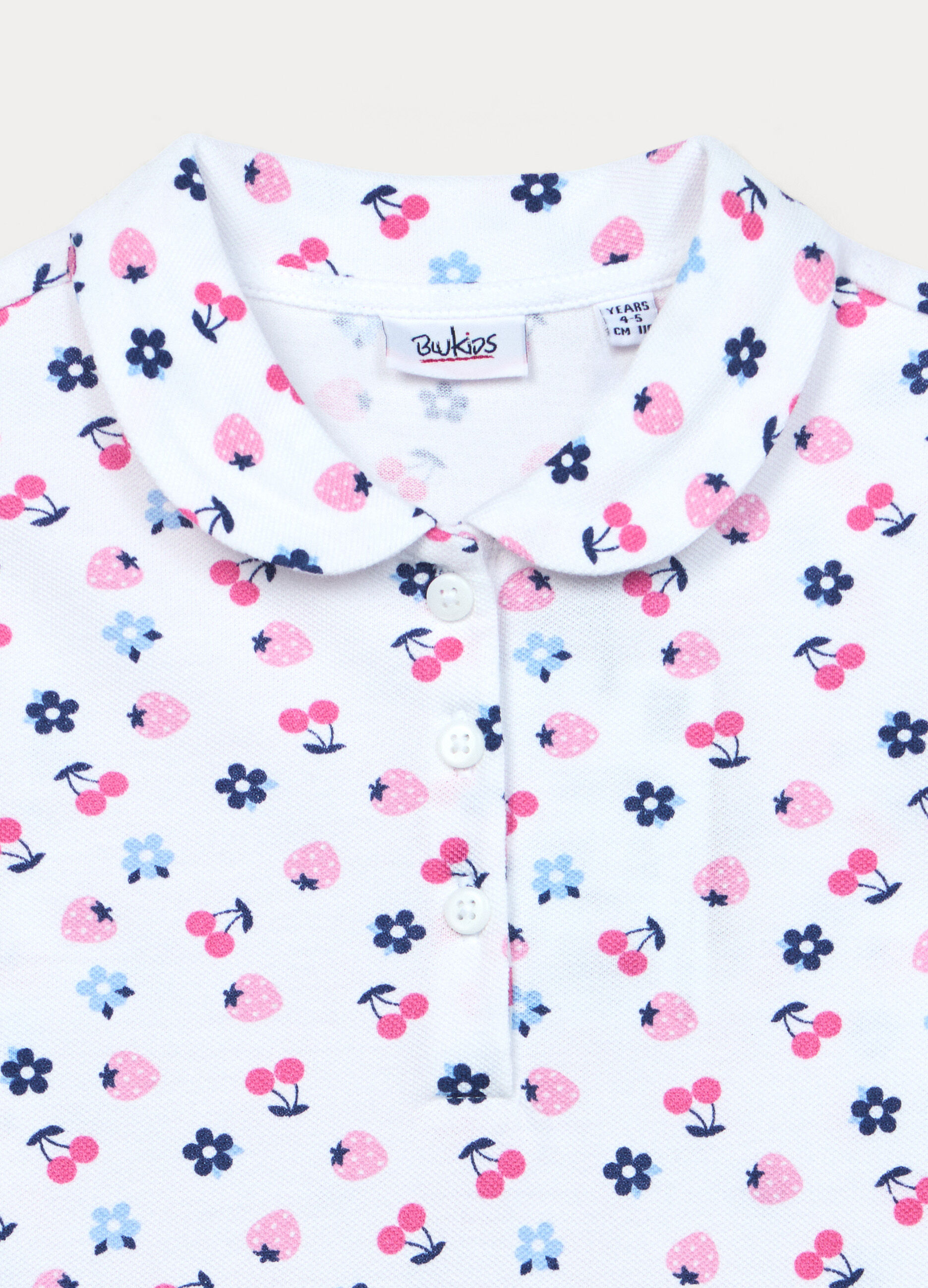 Polo in puro cotone piquet bambina_2