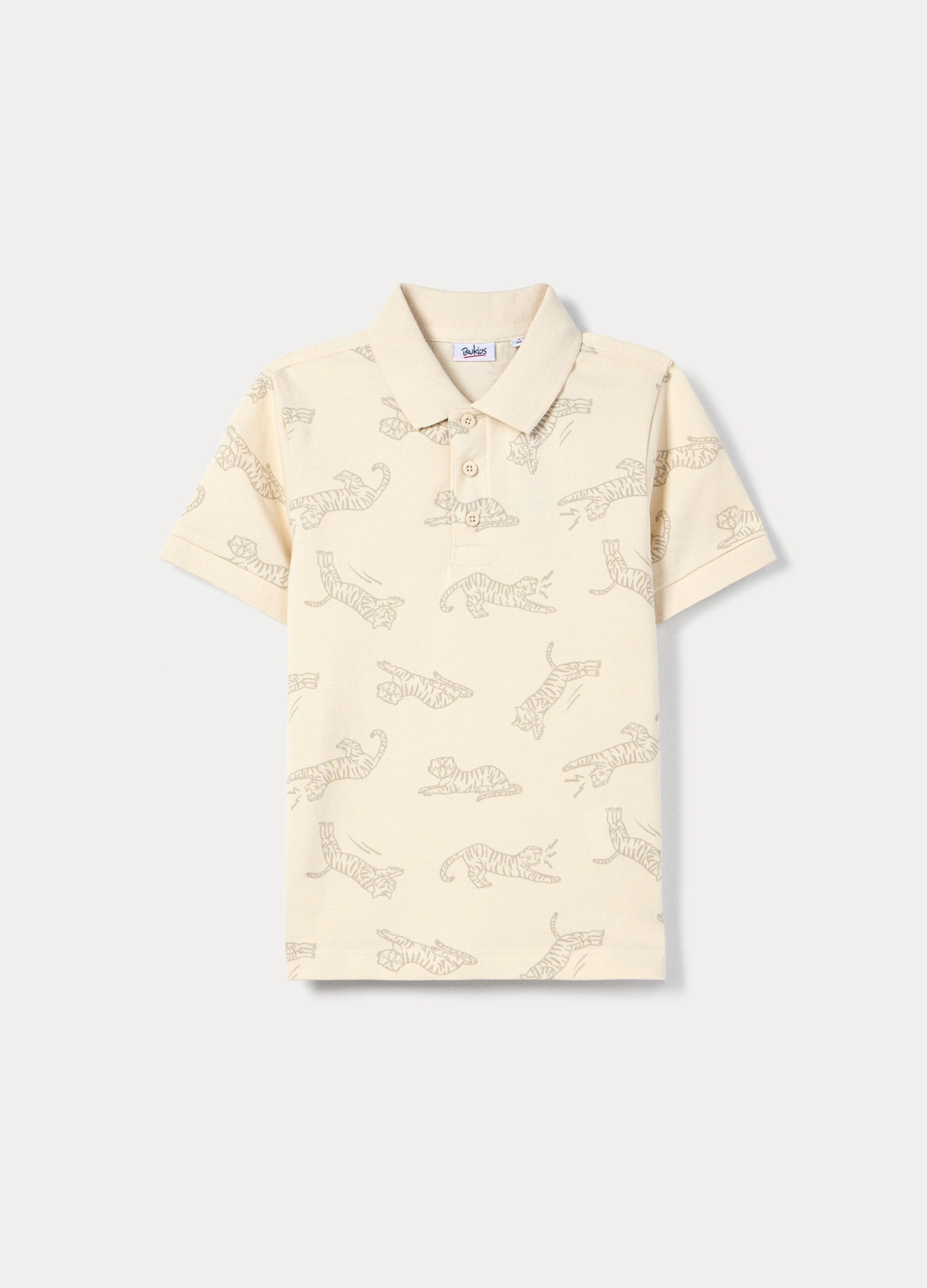 Polo in puro cotone Piquet bambino_0