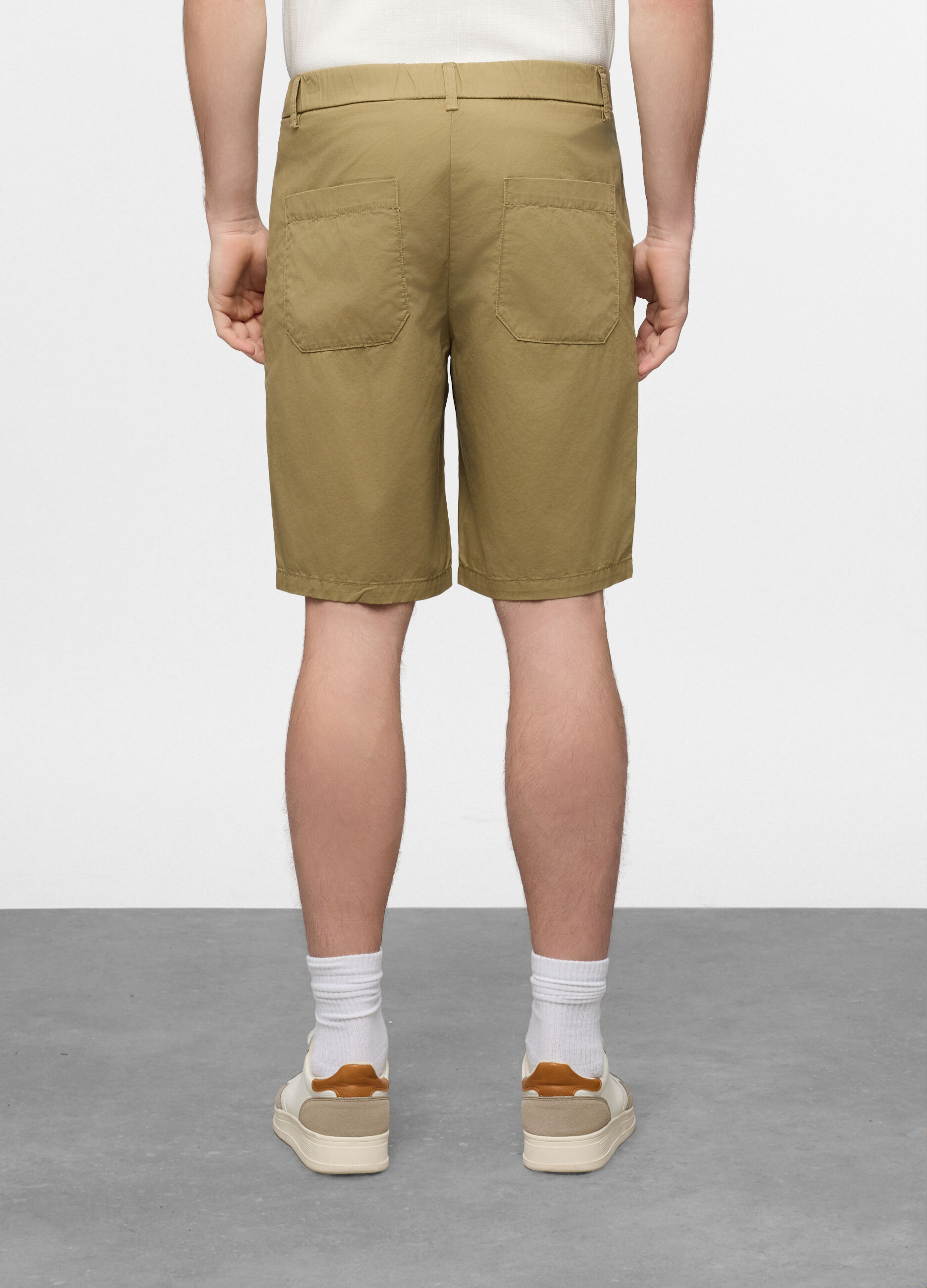 Bermuda relaxed fit in puro cotone uomo_1
