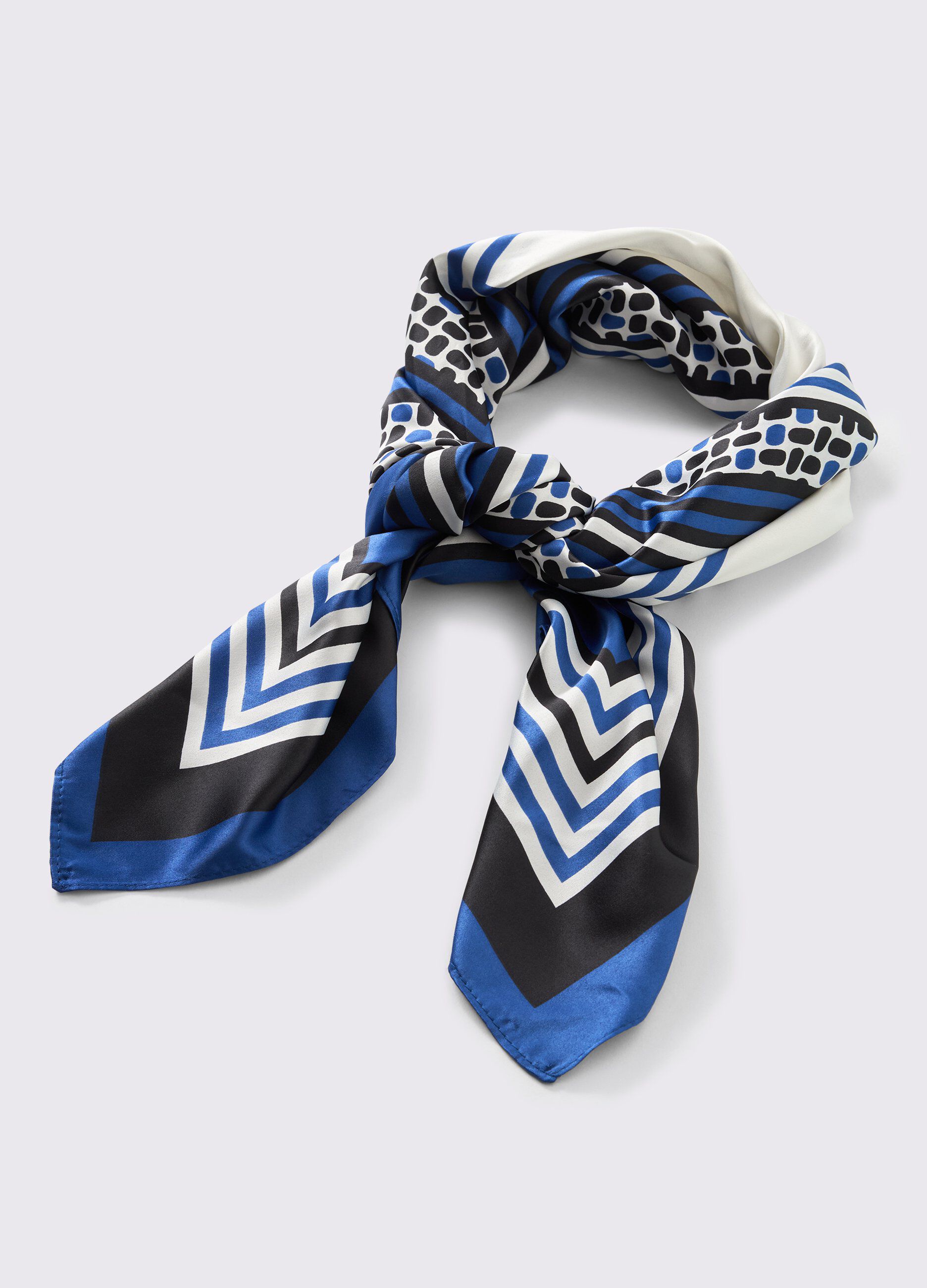 Foulard con stampa donna_1