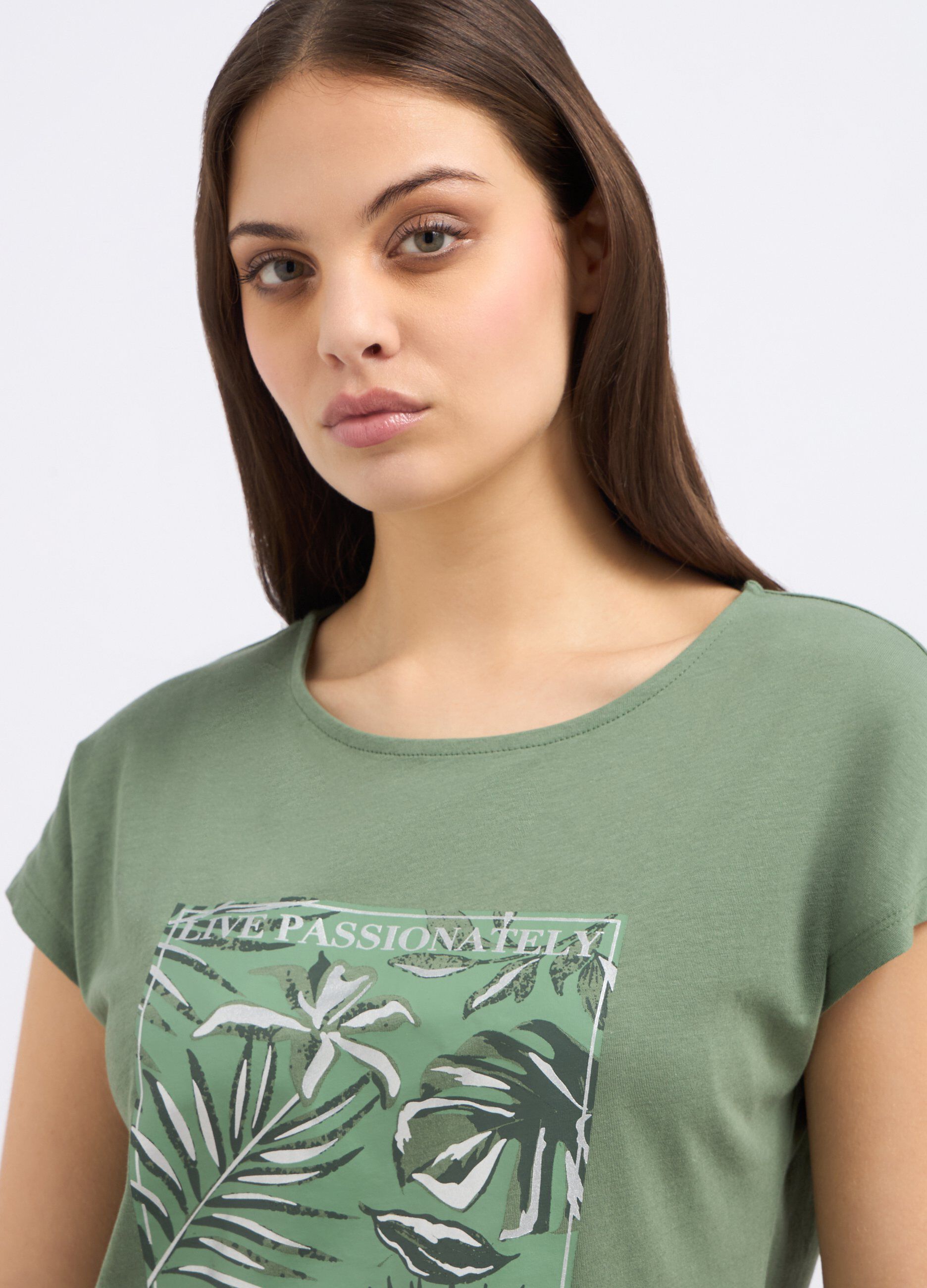 T-shirt in puro cotone donna_2