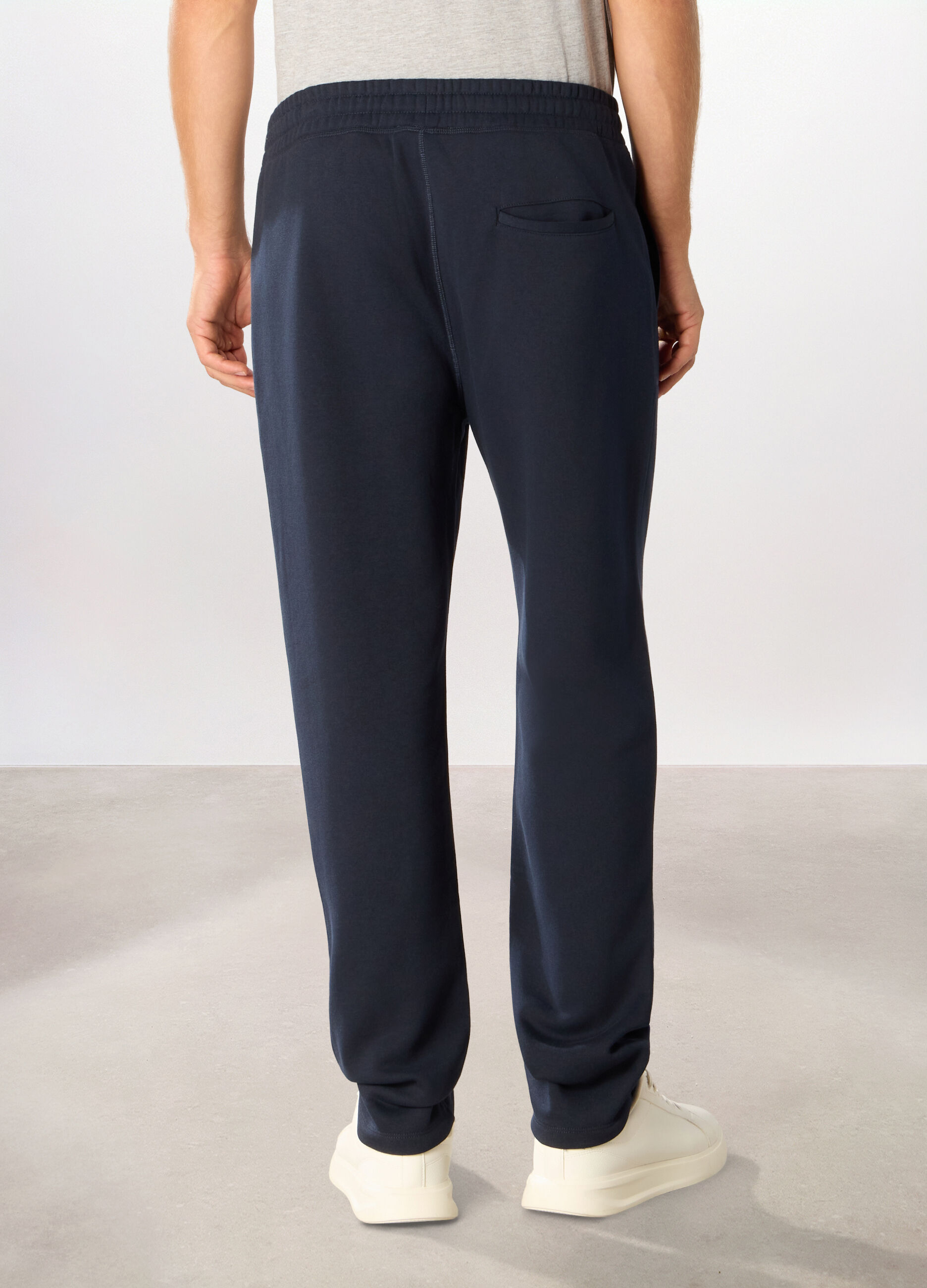 Jogger in felpa misto cotone uomo_1