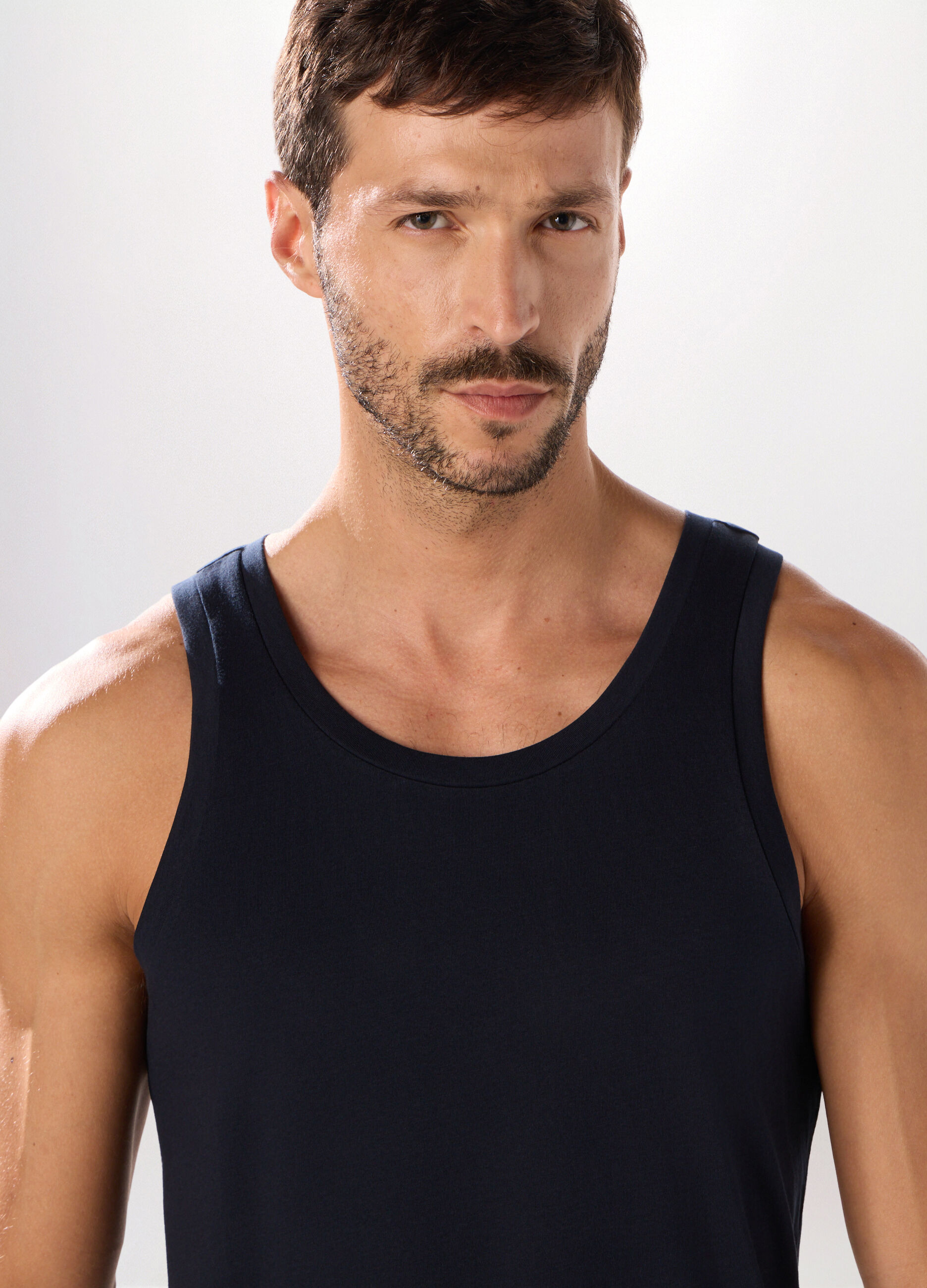 Canotta in jersey di cotone uomo_2