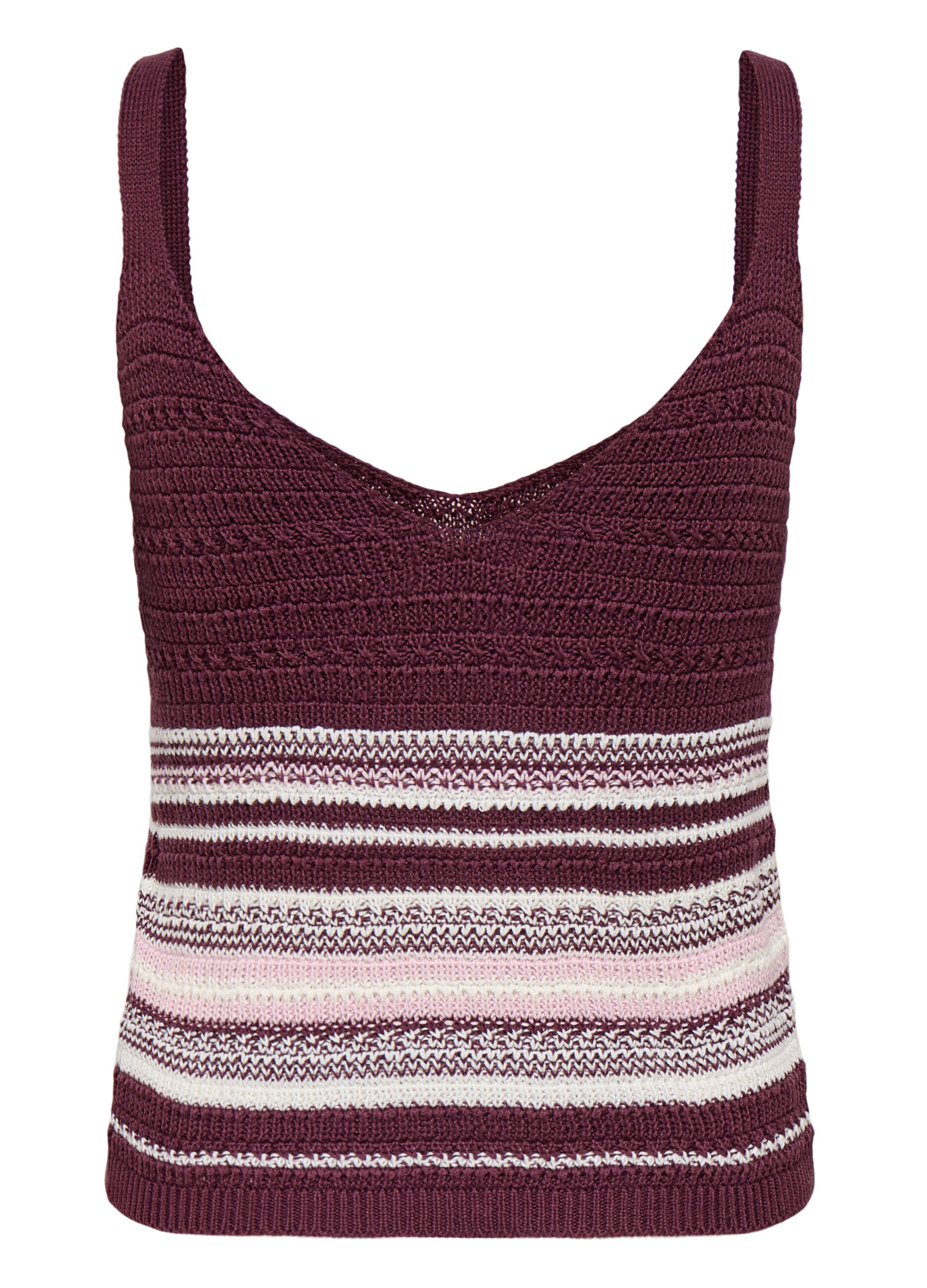 Top in maglia con scollo a V