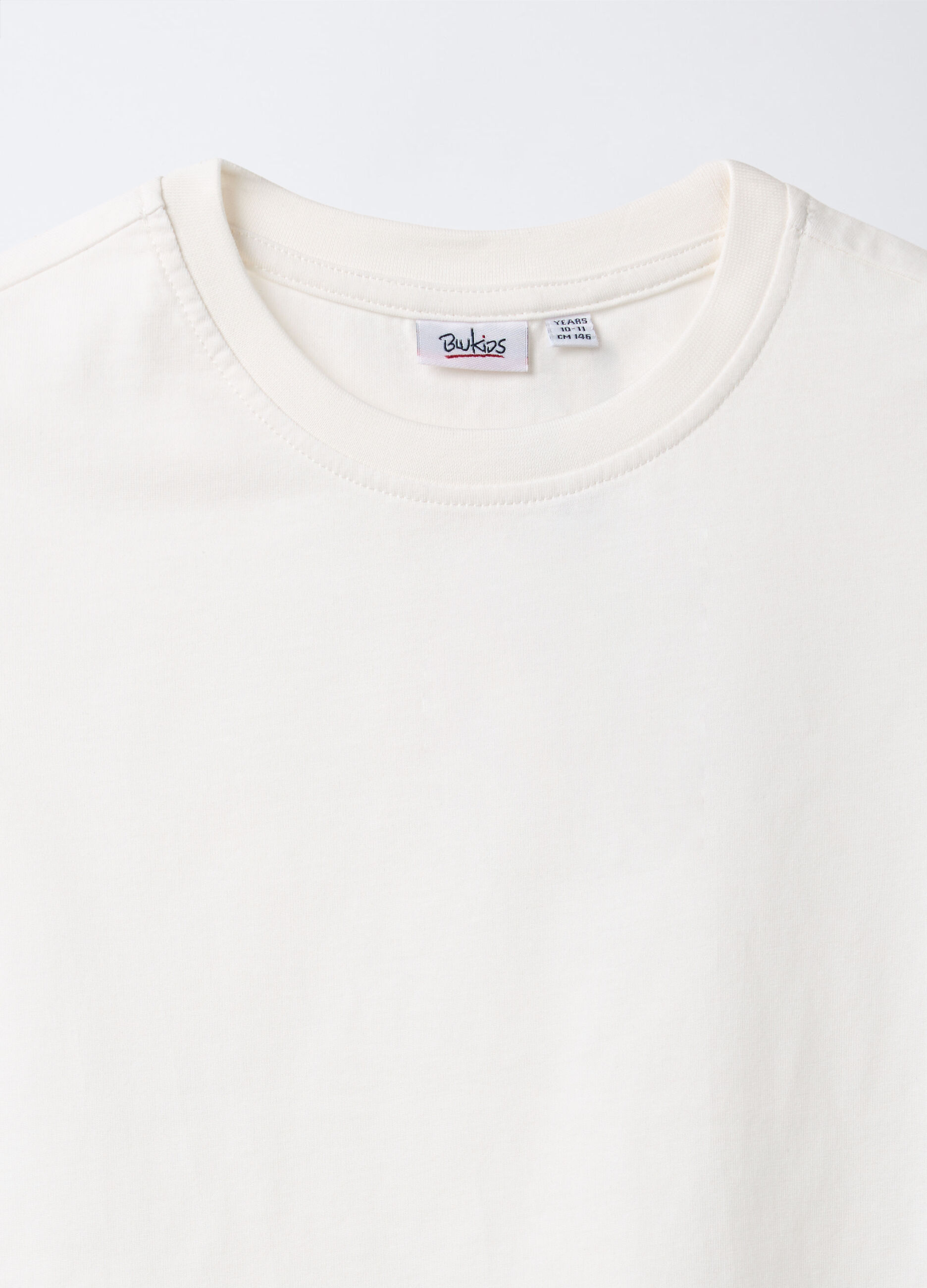 T-shirt girocollo in jersey di puro cotone ragazza_2