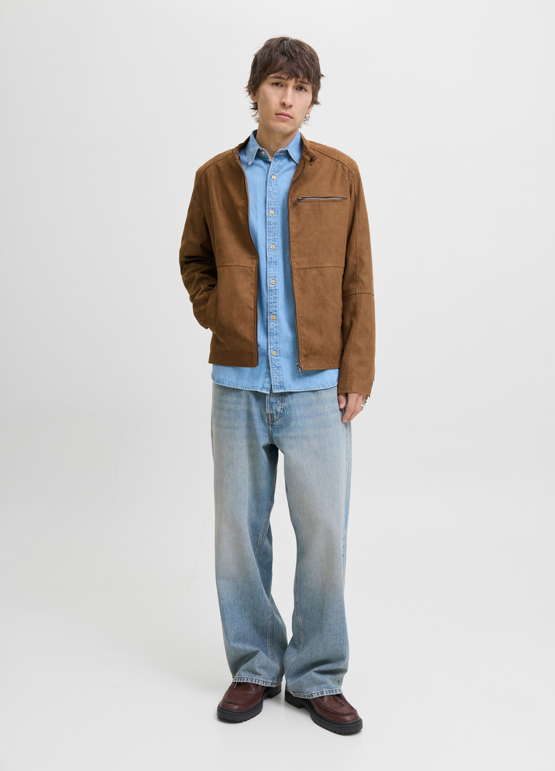 Giacca in ECOpelle scamosciata uomo_2