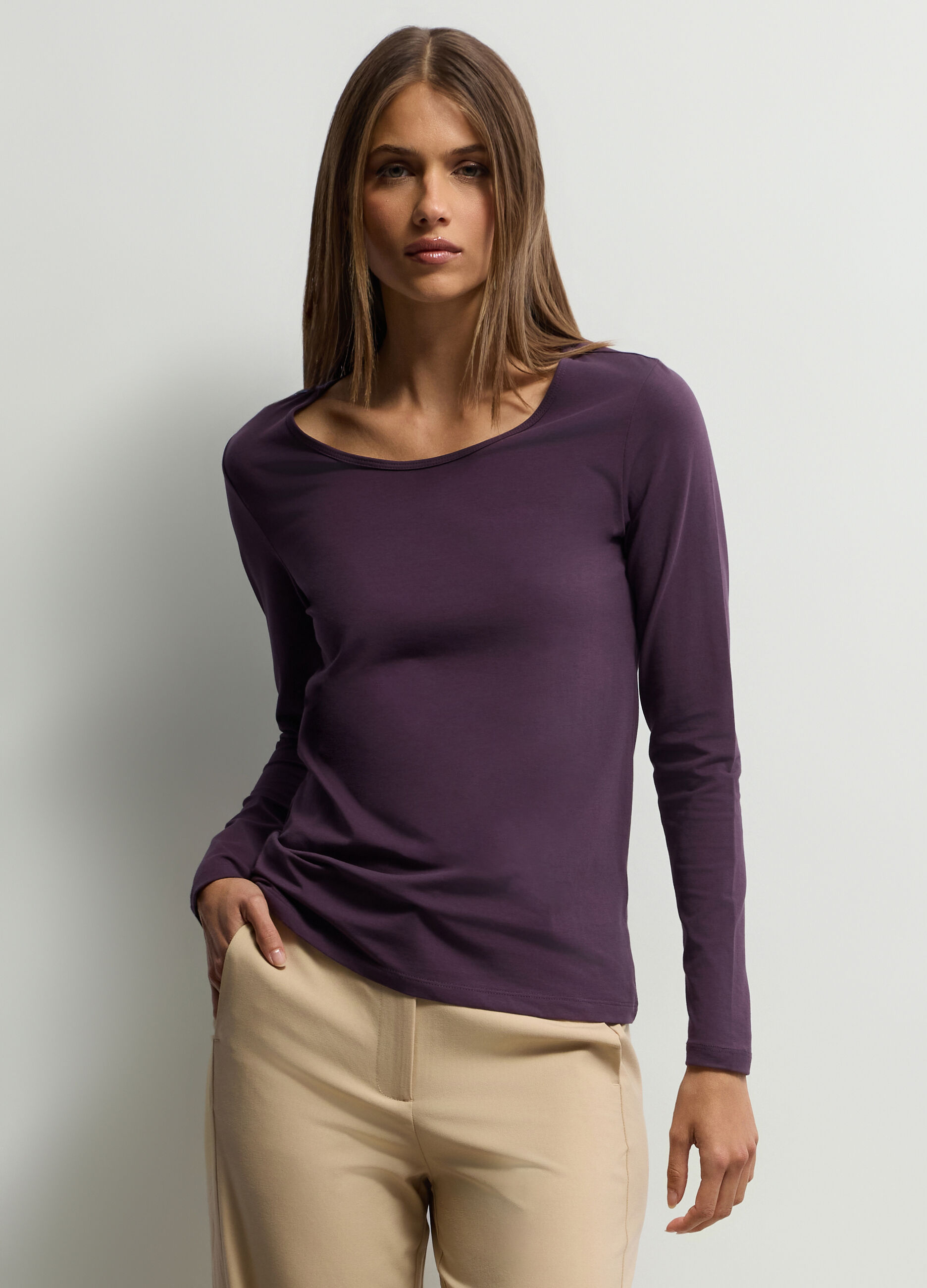 T-shirt girocollo donna