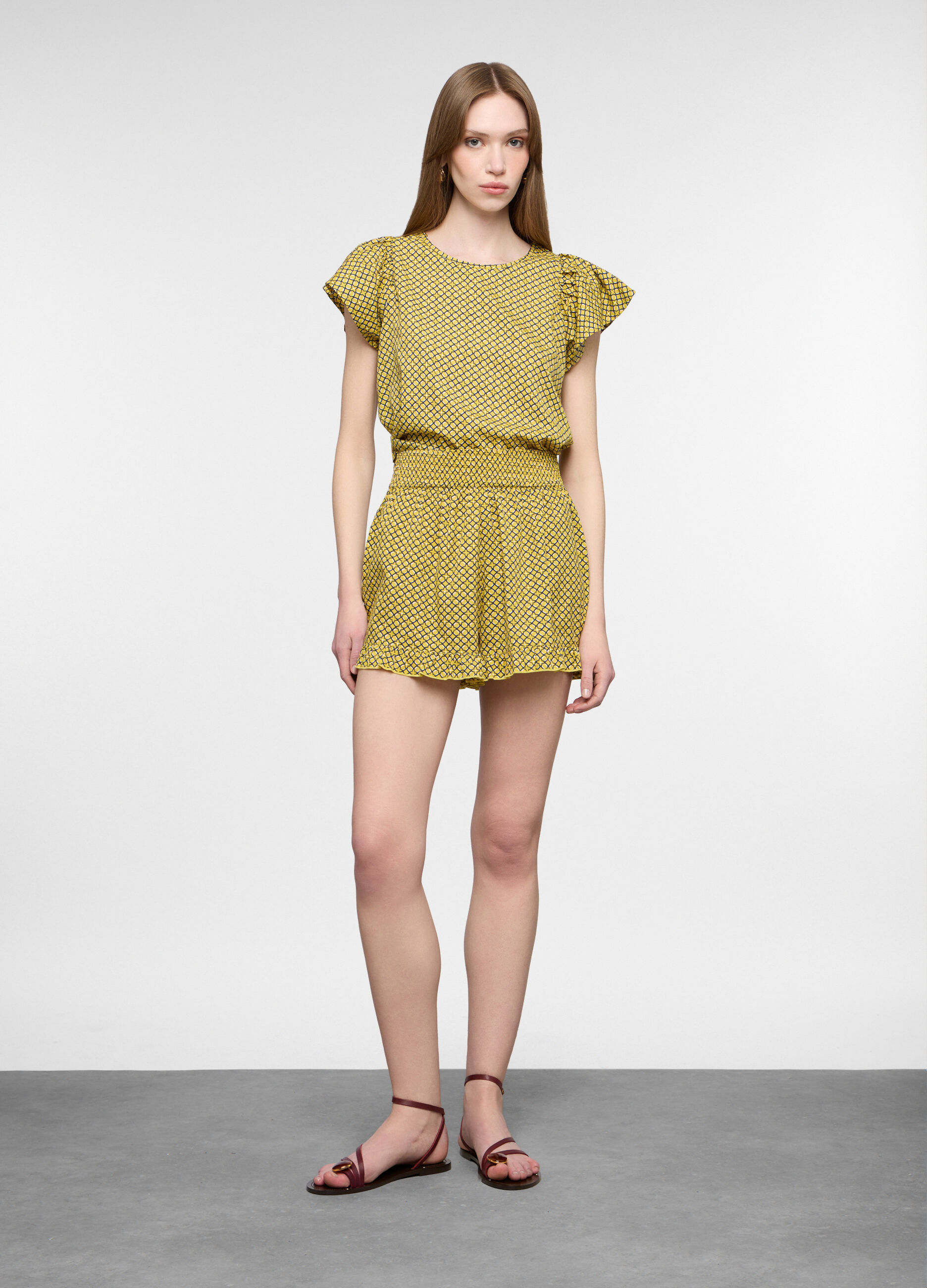 Short fit comfort cr&ecirc;pe donna_0