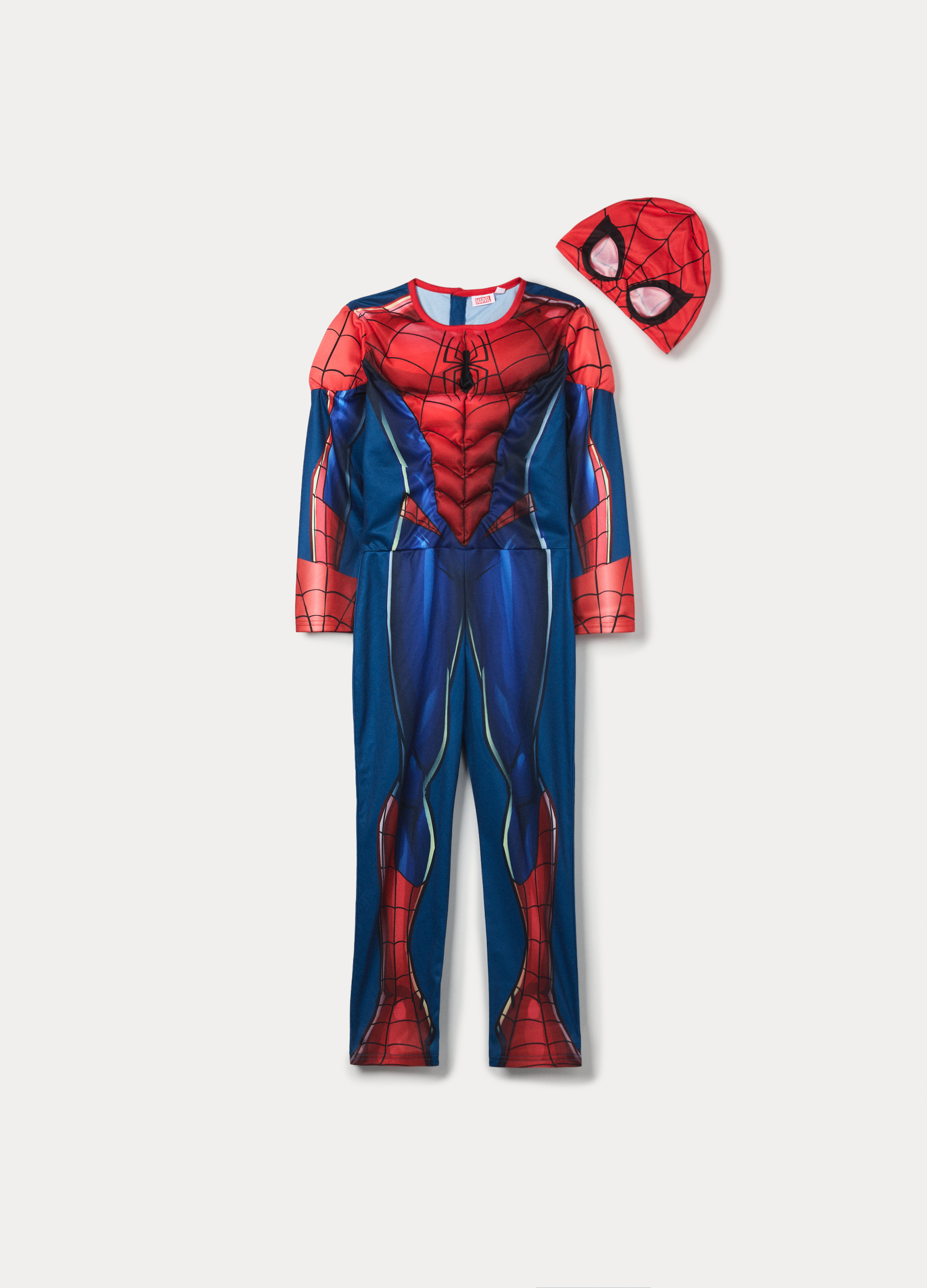 Blukids, Costume Intero Spiderman Bambino, Rosso aragosta, Taglia: 7-8