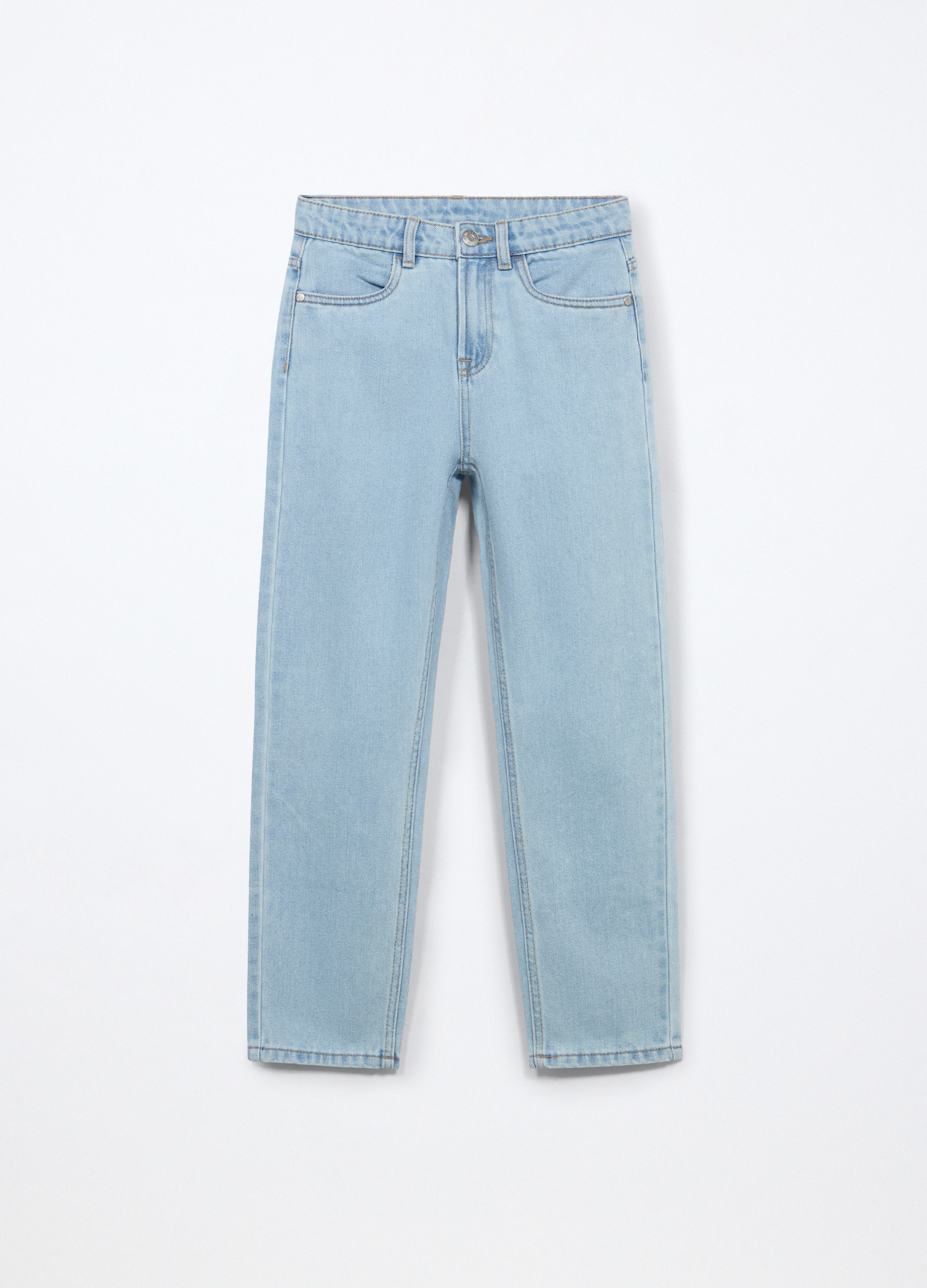 Blukids, Pantaloni In Denim Misto Cotone Ragazzo, Bambino, Azzurro chiaro, Taglia: 9-10