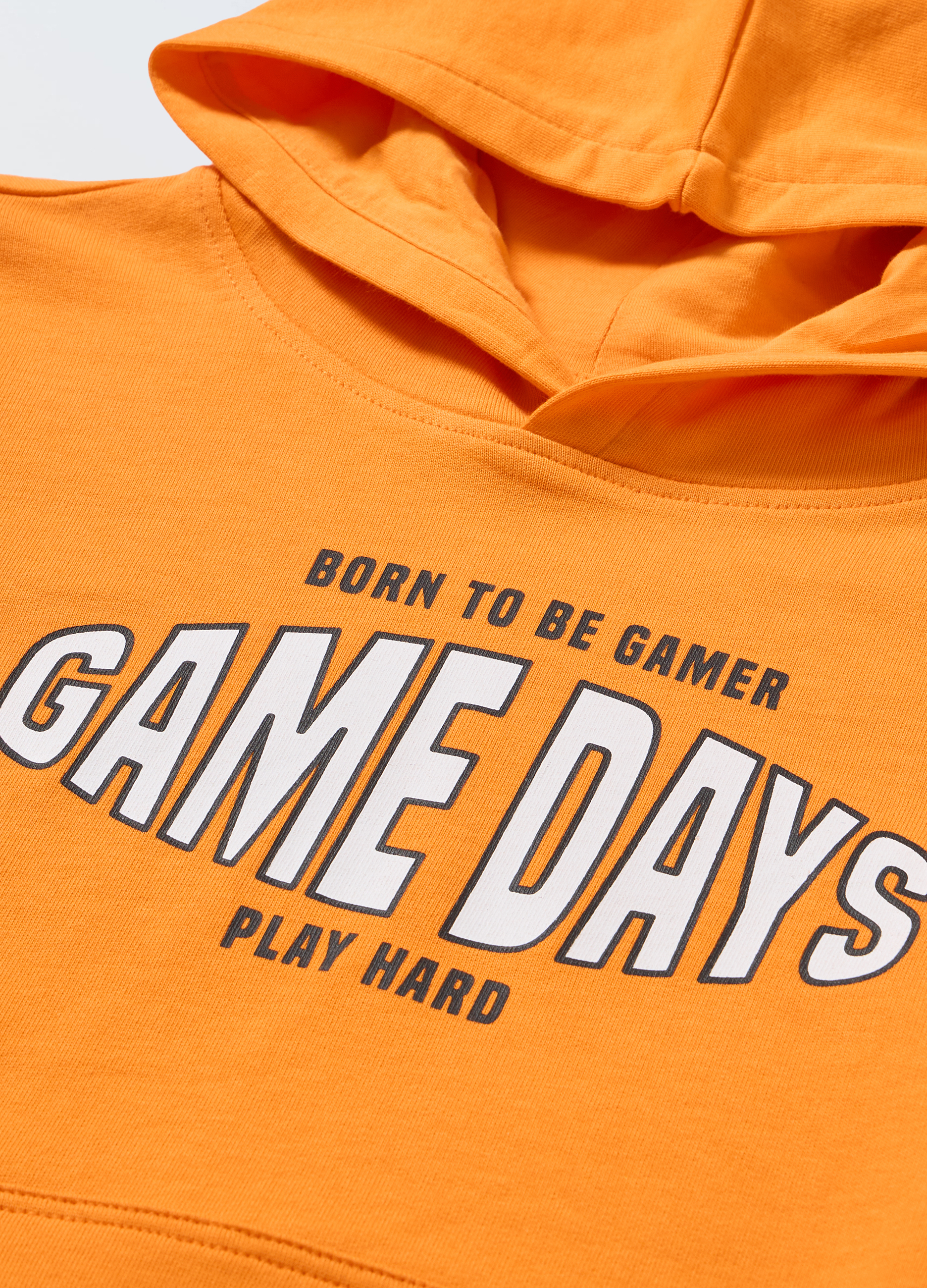 Blukids, Felpa Con Cappuccio In Puro Cotone Ragazzo, Bambino, Arancione, Taglia: 14-15-image