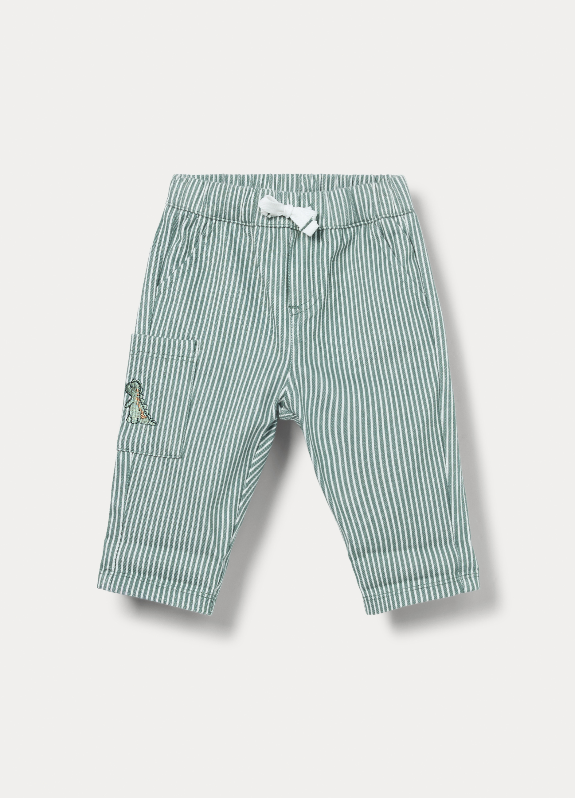 Blukids, Pantaloni In Punto Milano Neonato, Verde smeraldo, Taglia: 6-9