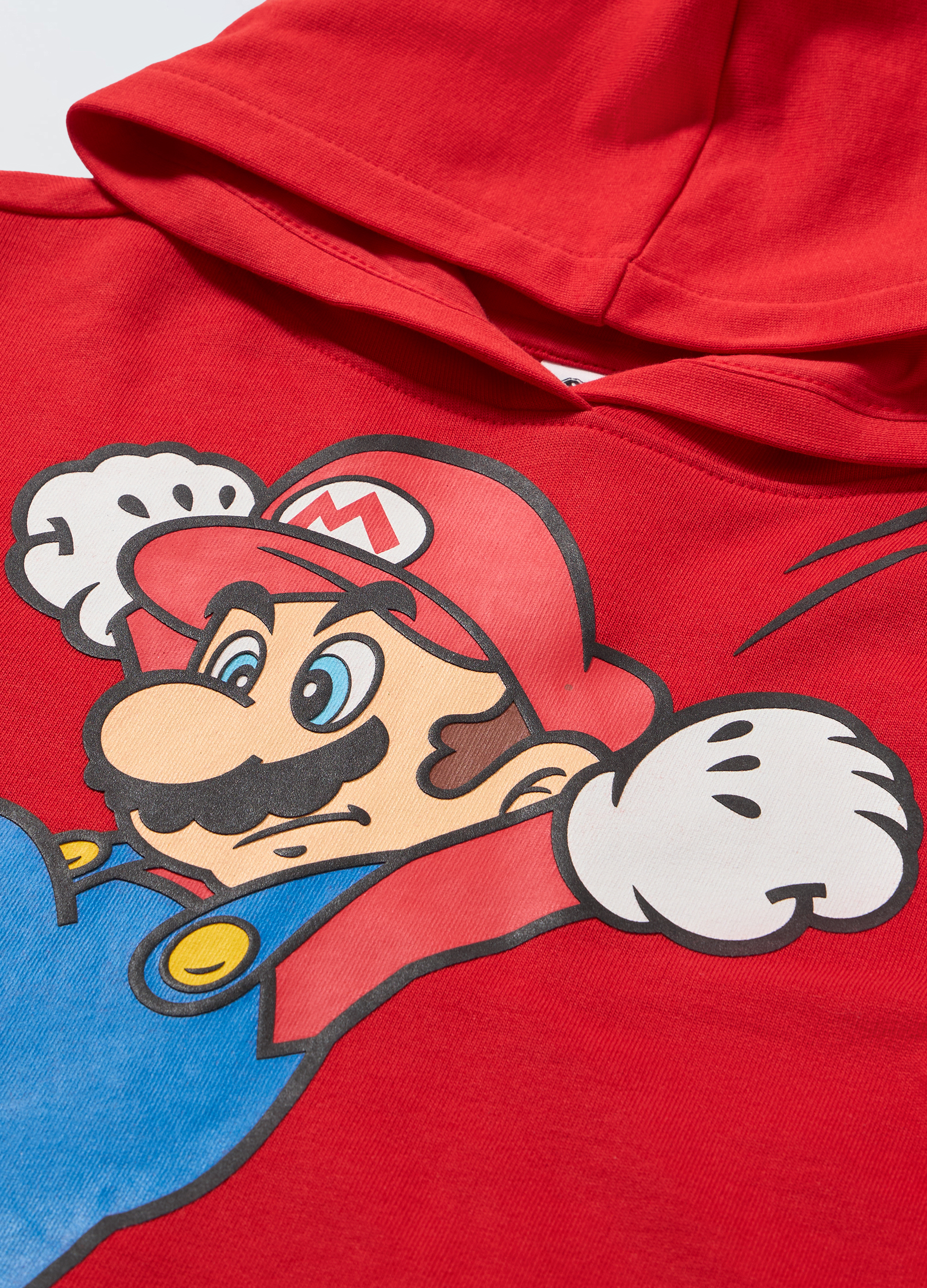 Blukids, Felpa Super Mario In Puro Cotone Bambino, Rosso, Taglia: 3-4-image