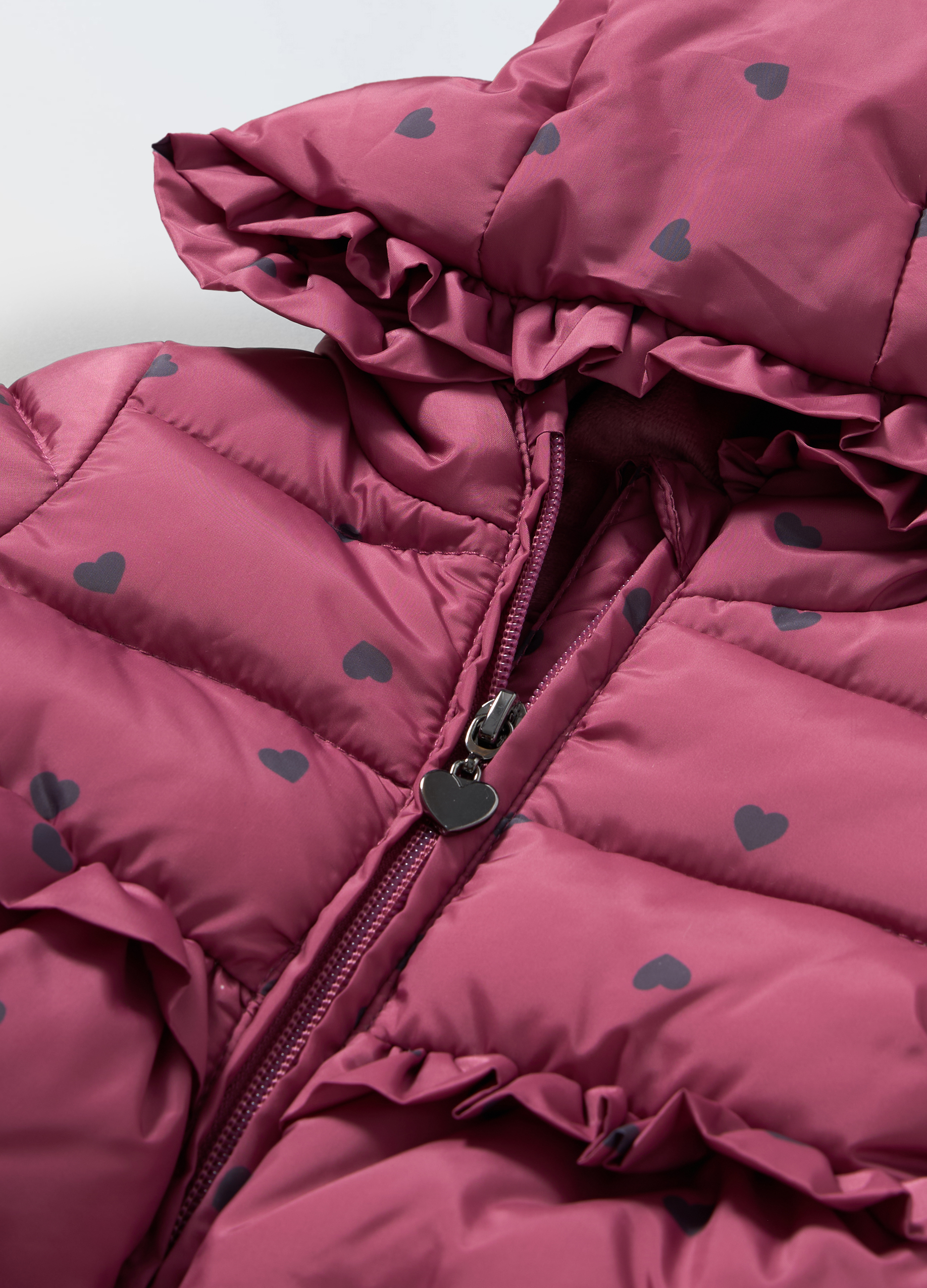 Blukids, Giubbotto Imbottito Impermeabile Neonata, Rosa Scuro, Taglia: 9-12-image