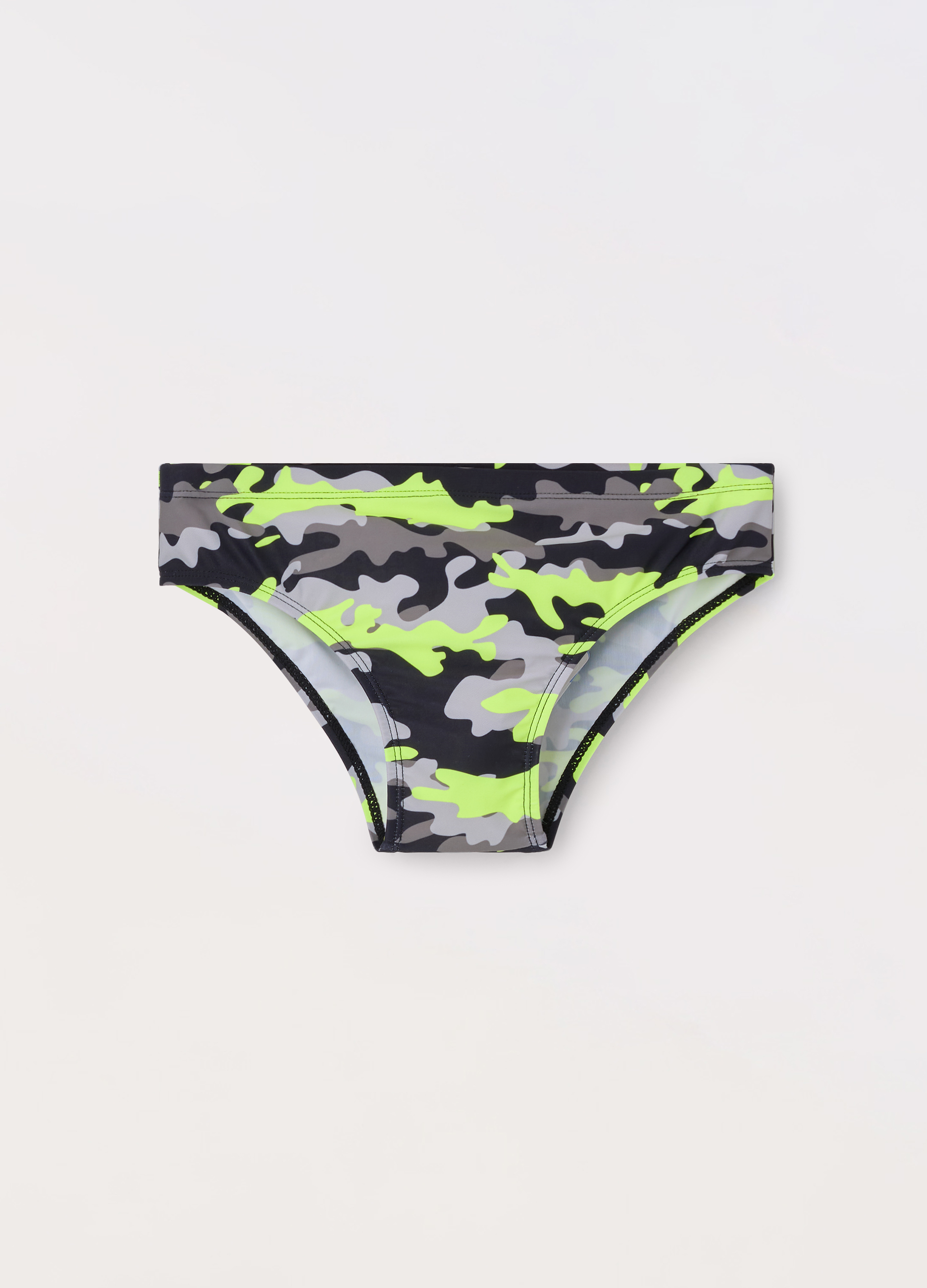 Blukids, Slip Costume Ragazzo, Unisex, Nero/Verde, Taglia: 13-14