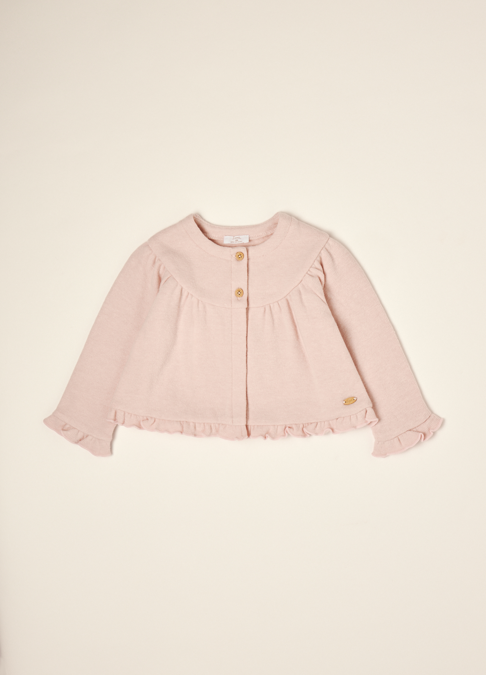 Blukids , Felpa Rosa In Cotone E Viscosa Elasticizzato Girocollo, Neonata, Rosa, Taglia: 9