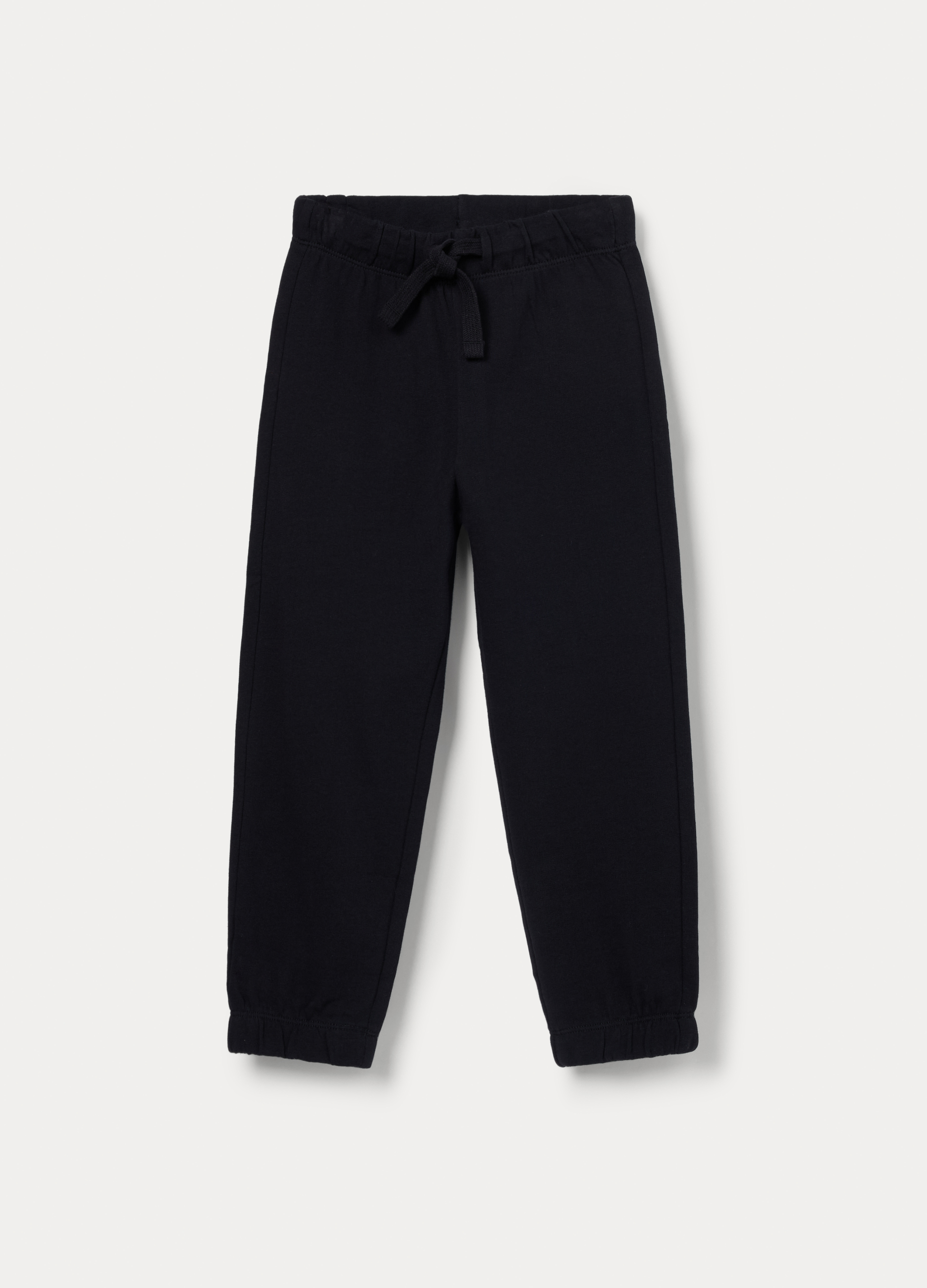 Blukids, Jogger In French Terry Di Puro Cotone Bambino, Nero, Taglia: 9-10