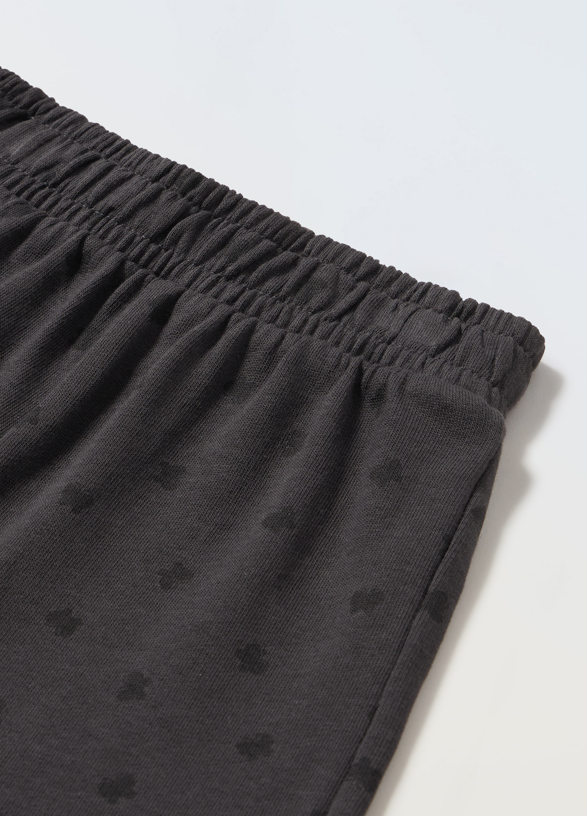 Blukids, Joggers In French Terry Di Puro Cotone Bambina, Grigio Scuro, Taglia: 8-9-image