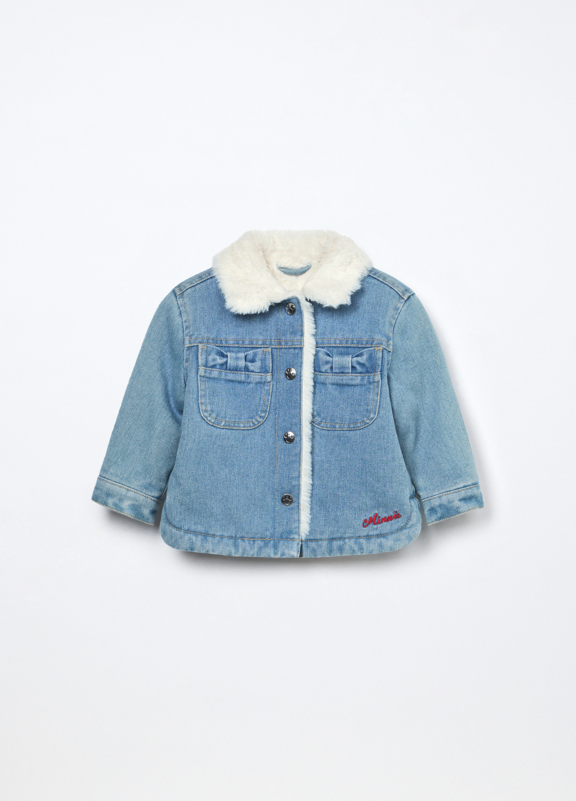 Blukids , Giacca In Denim Misto Cotone Neonata, Bambina, Azzurro chiaro, Taglia: 9-12