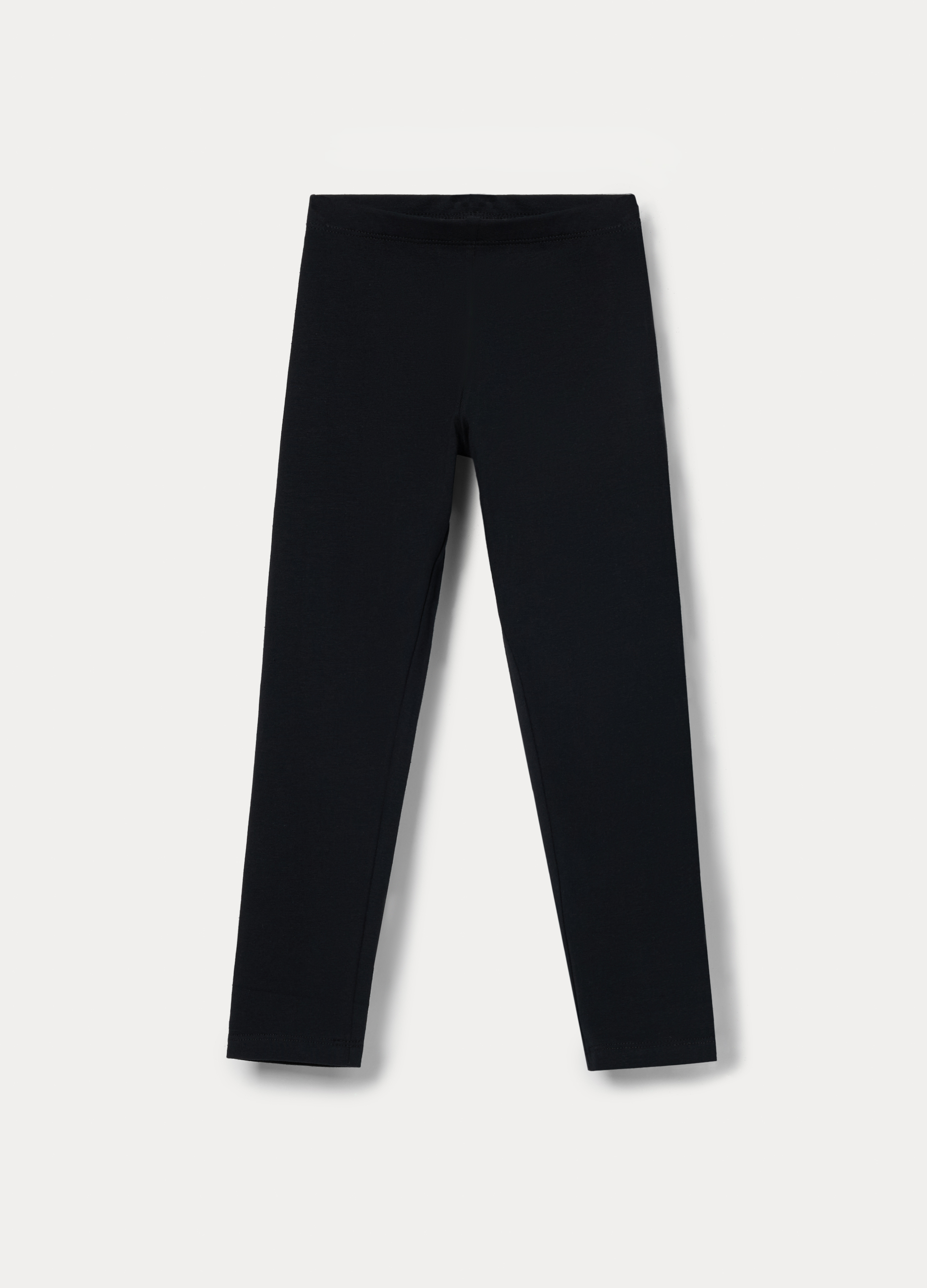 Blukids , Leggings In Jersey Di Cotone Stretch Bambina, Nero, Taglia: 8-9