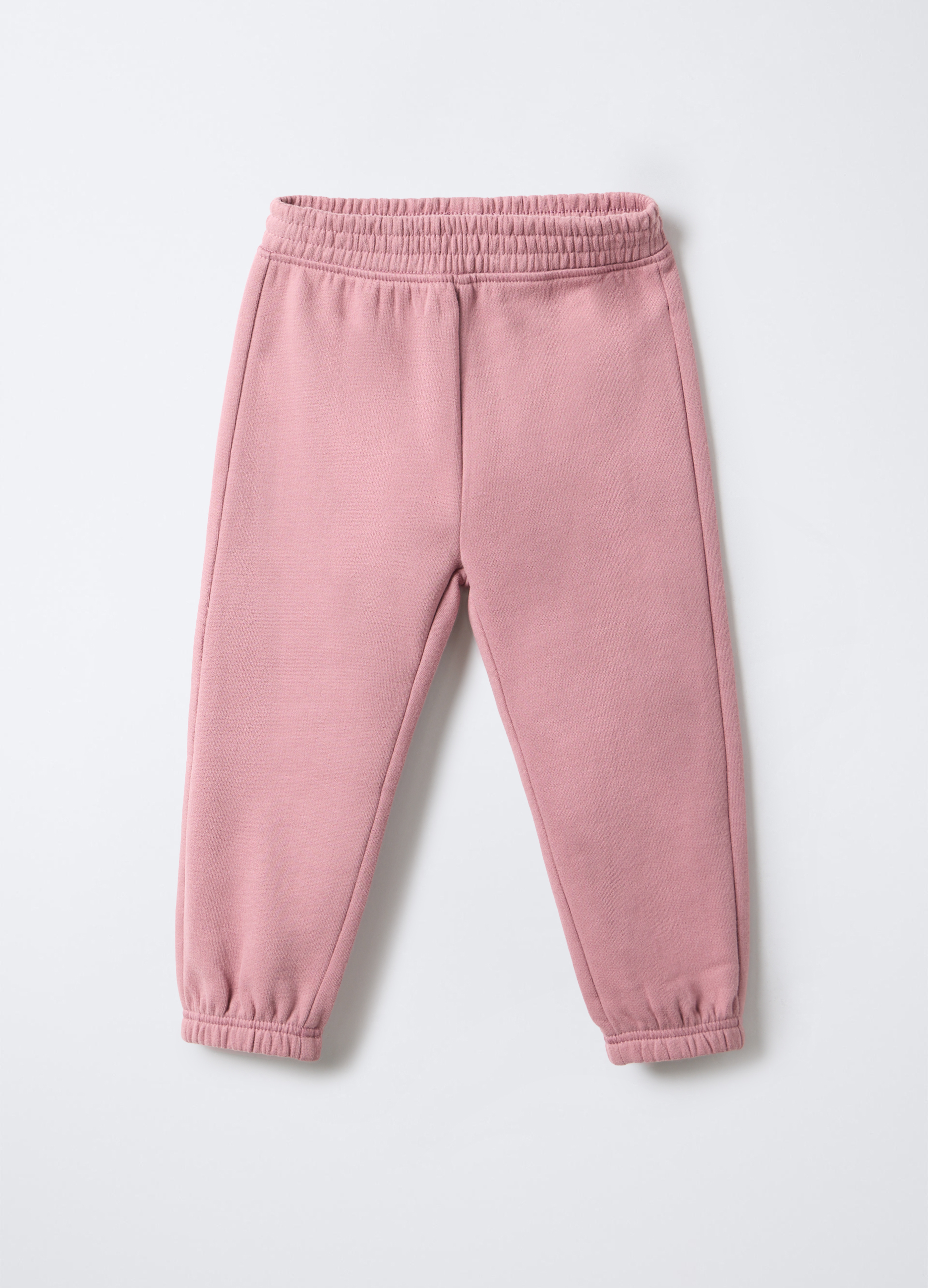Blukids , Jogger In Felpa Di Puro Cotone Bimba, Bambina, Rosa cipria, Taglia: 30-36