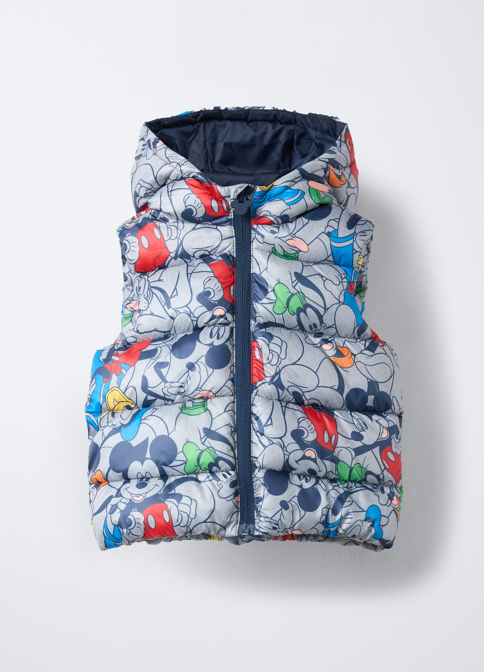 Disney , Giubbino Imbottito Smanicato Bimbo, Bambino, Grigio chiaro, Taglia: 24-30