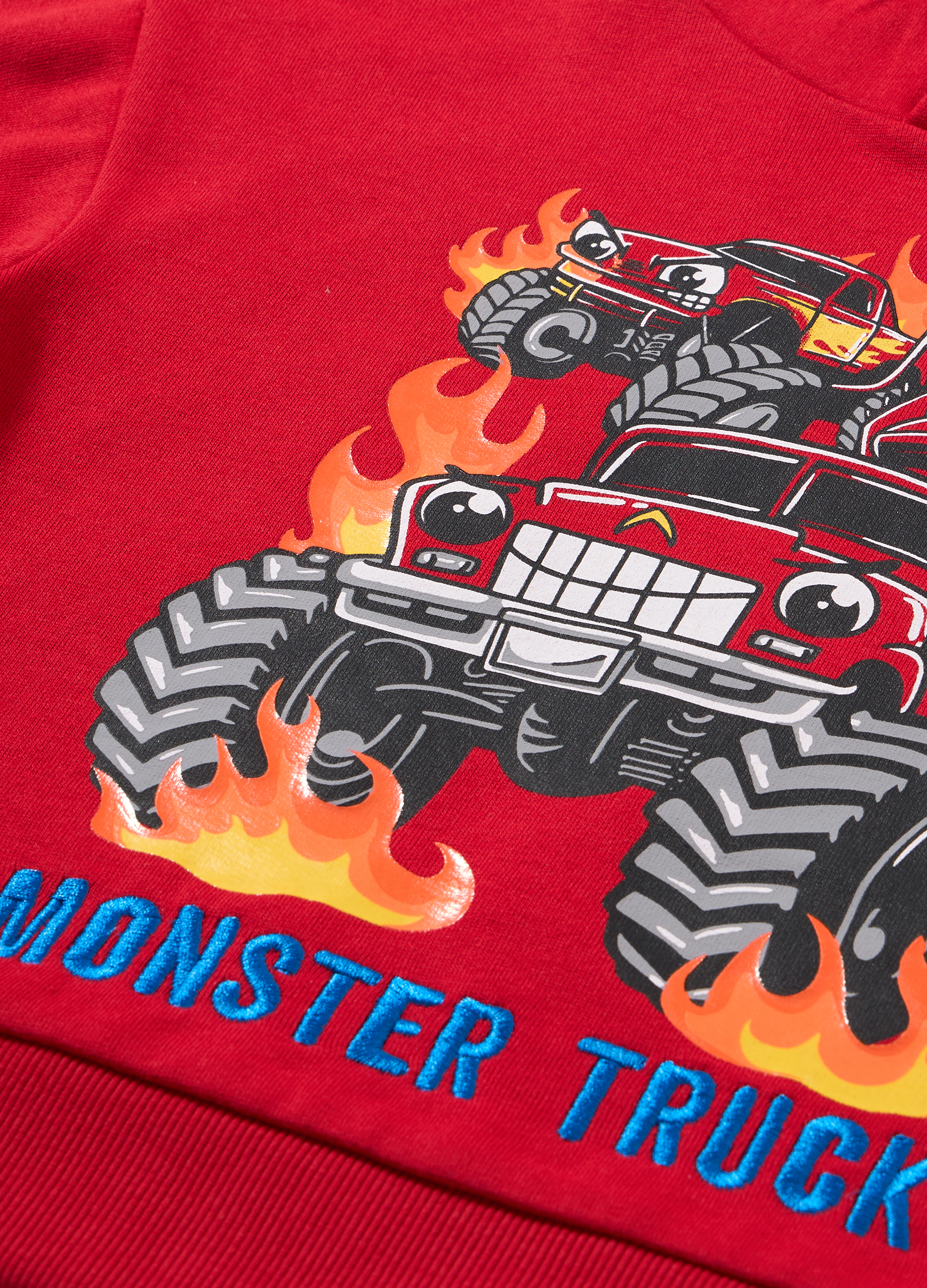 Blukids, Felpa In Misto Cotone Bambino, Rosso Aragosta, Taglia: 5-6-image