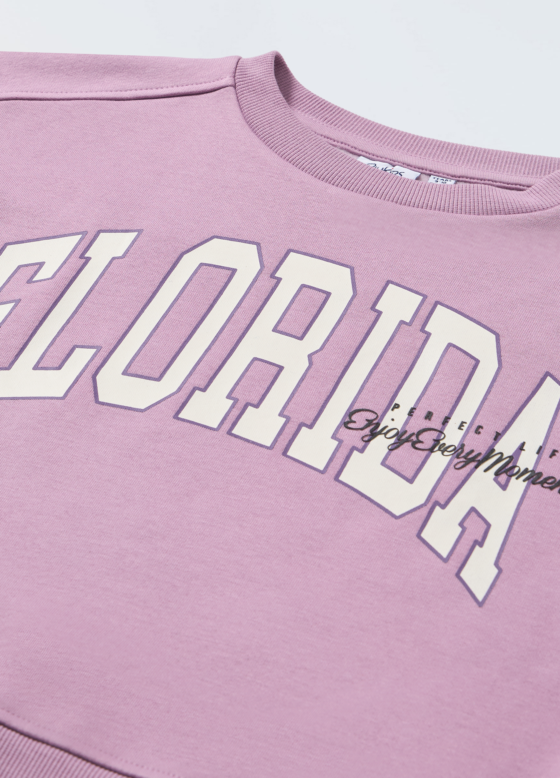 Blukids, Felpa A Girocollo In Misto Cotone Ragazza, Bambina, Viola Chiaro, Taglia: 13-14-image