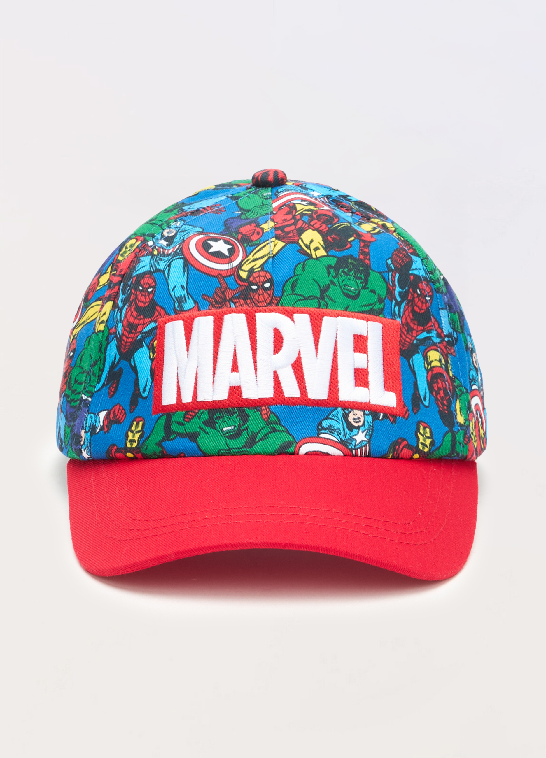 Image of Blukids, Cappello Da Baseball In Puro Cotone, Bambino, Rosso aragosta, Taglia: 52-54