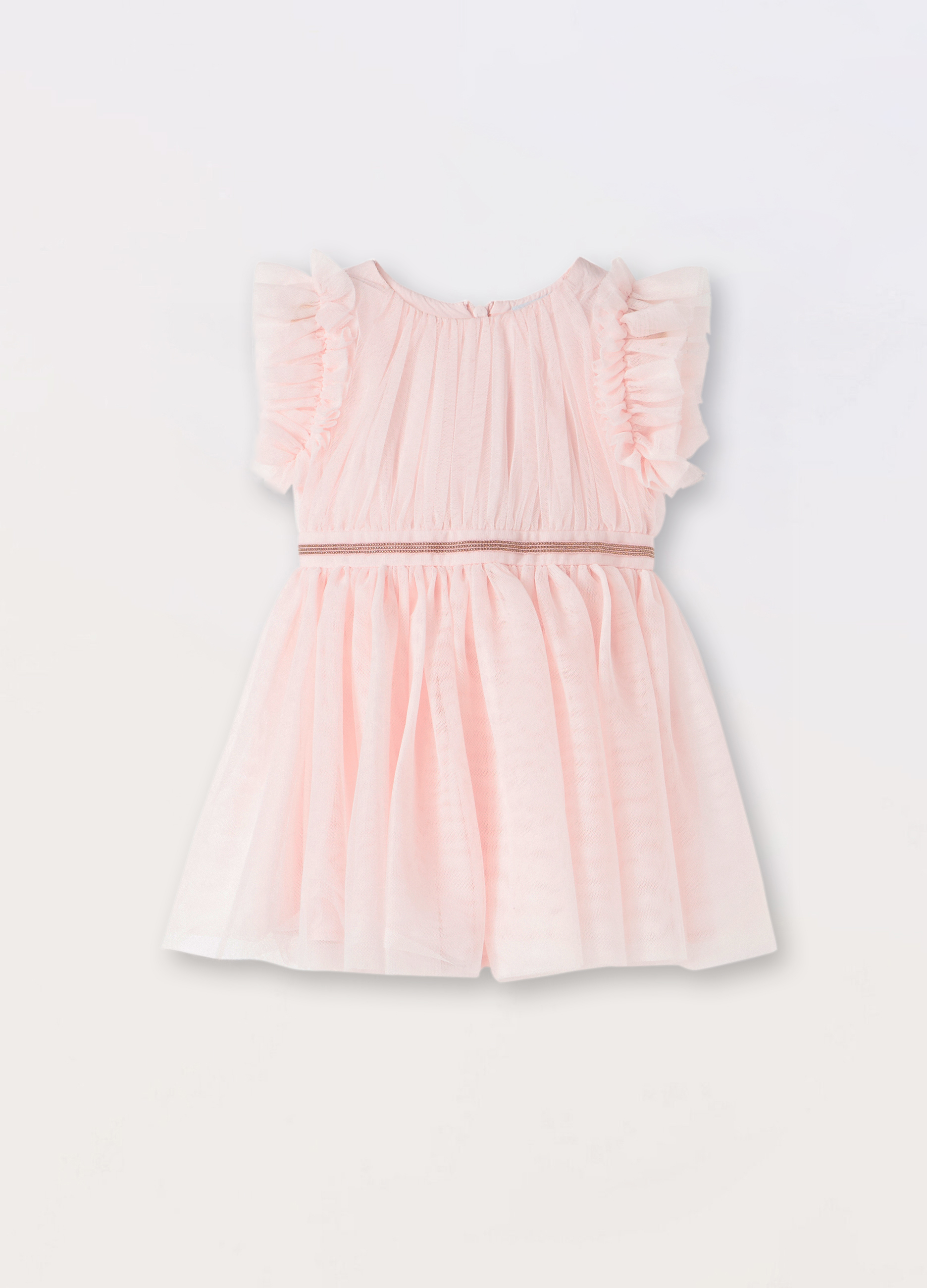 Blukids, Vestito In Mesh Neonata, Bambina, Rosa chiaro, Taglia: 30-36